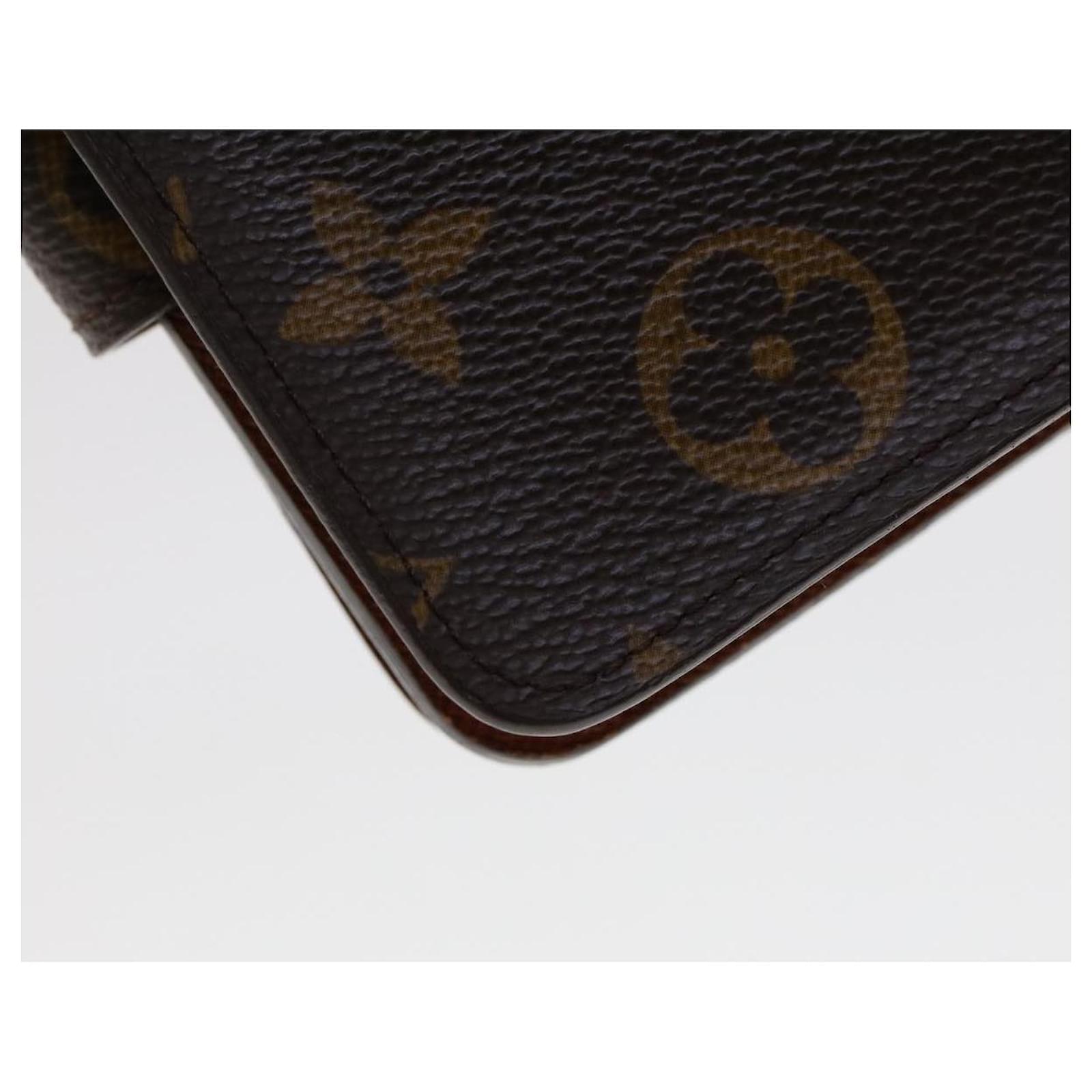 Pre-Owned Louis Vuitton Bifold Wallet Zip Brown Monogram M61667