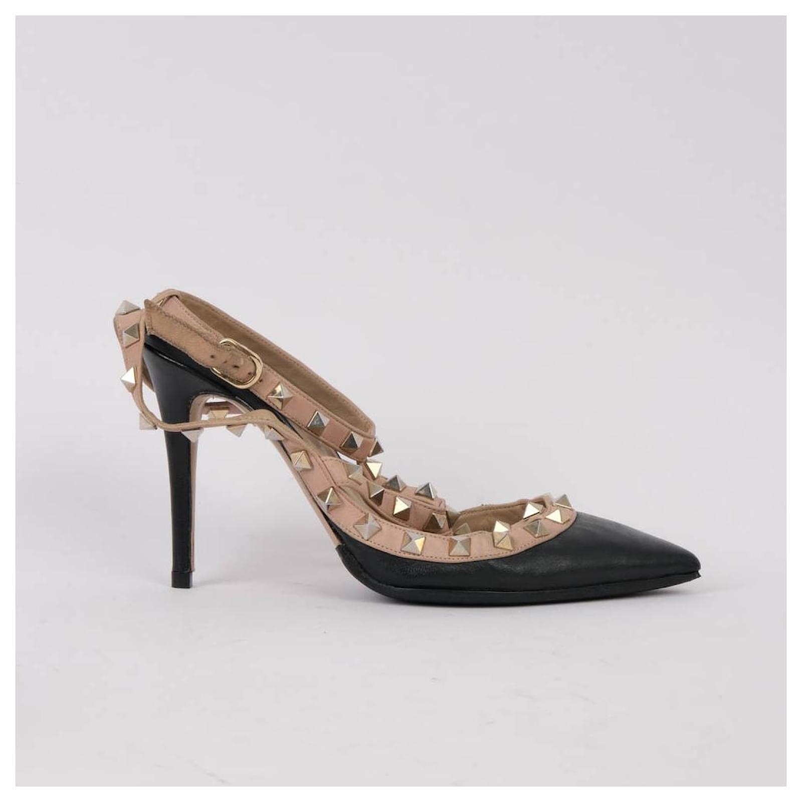 VALENTINO GARAVANI Heels EU 36 Leather Black ref.966654