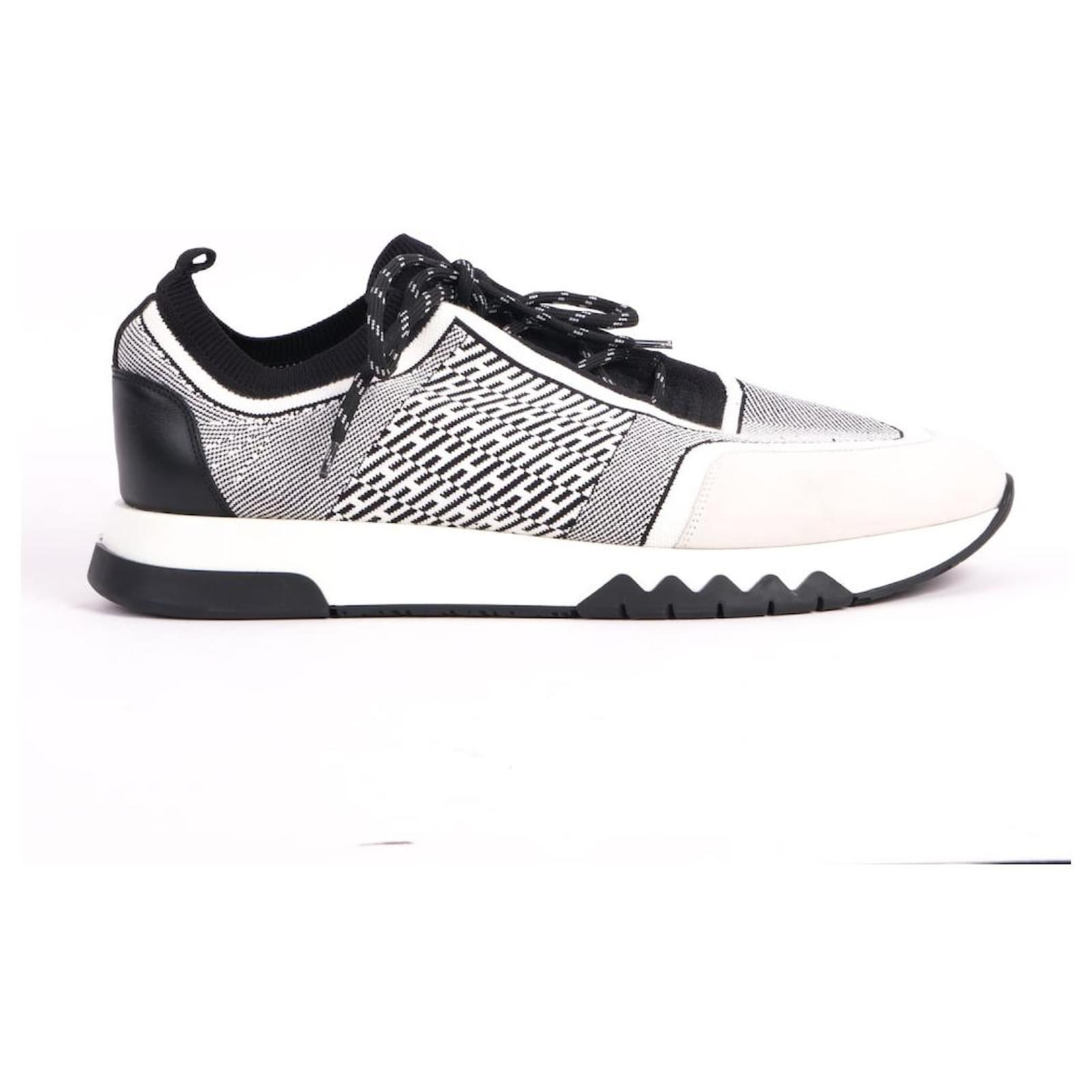 HERMES スニーカー　44 Hermès HERMES Trainers EU 44 Fabric White Cloth ref.966661