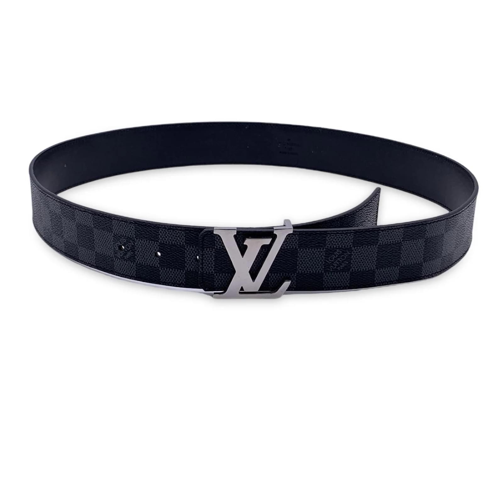 Louis Vuitton Damier Graphite Canvas Belt 95/38 M9808 #60574 - Monty's