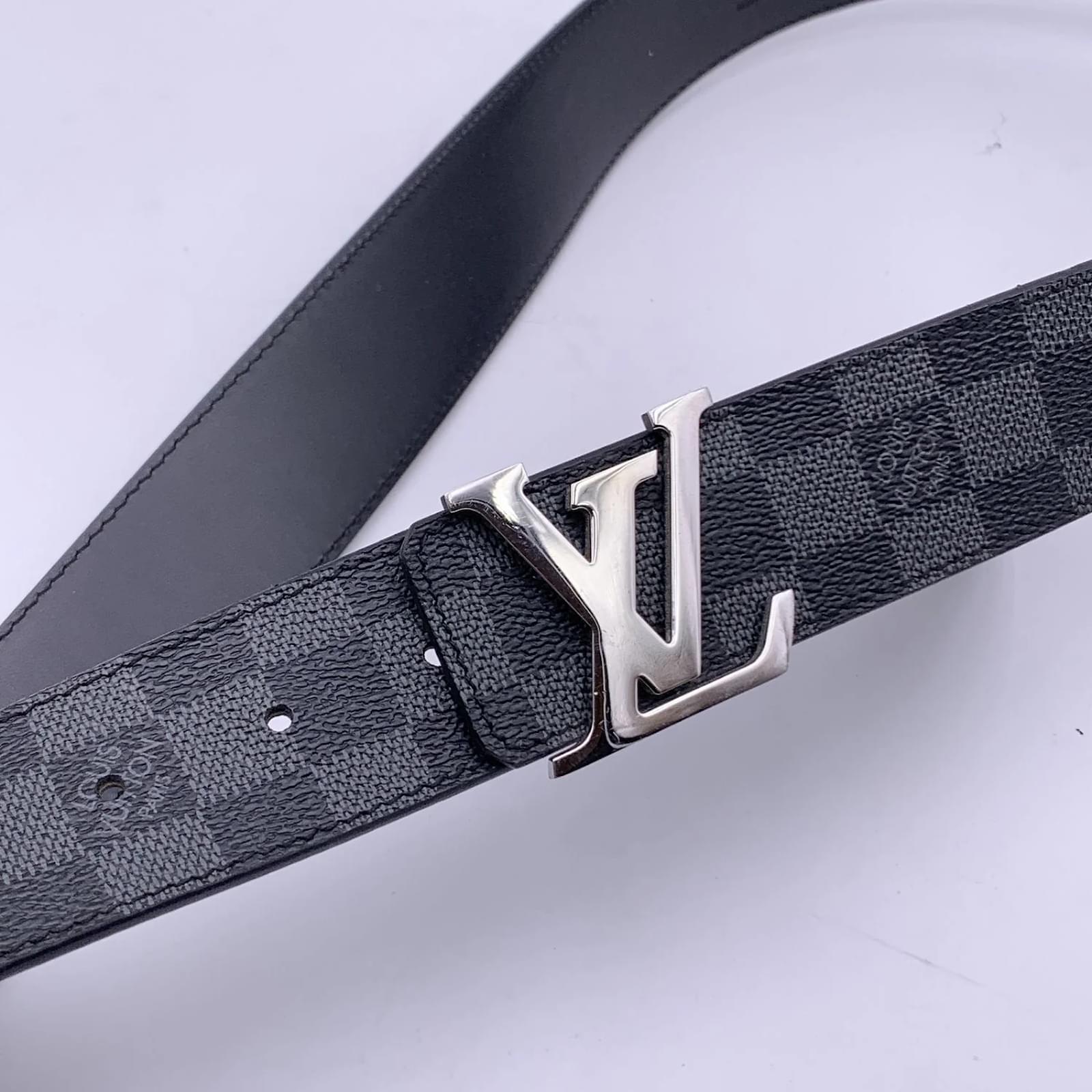 Louis Vuitton deals Initial Graphite Damier Belt Size 95/38