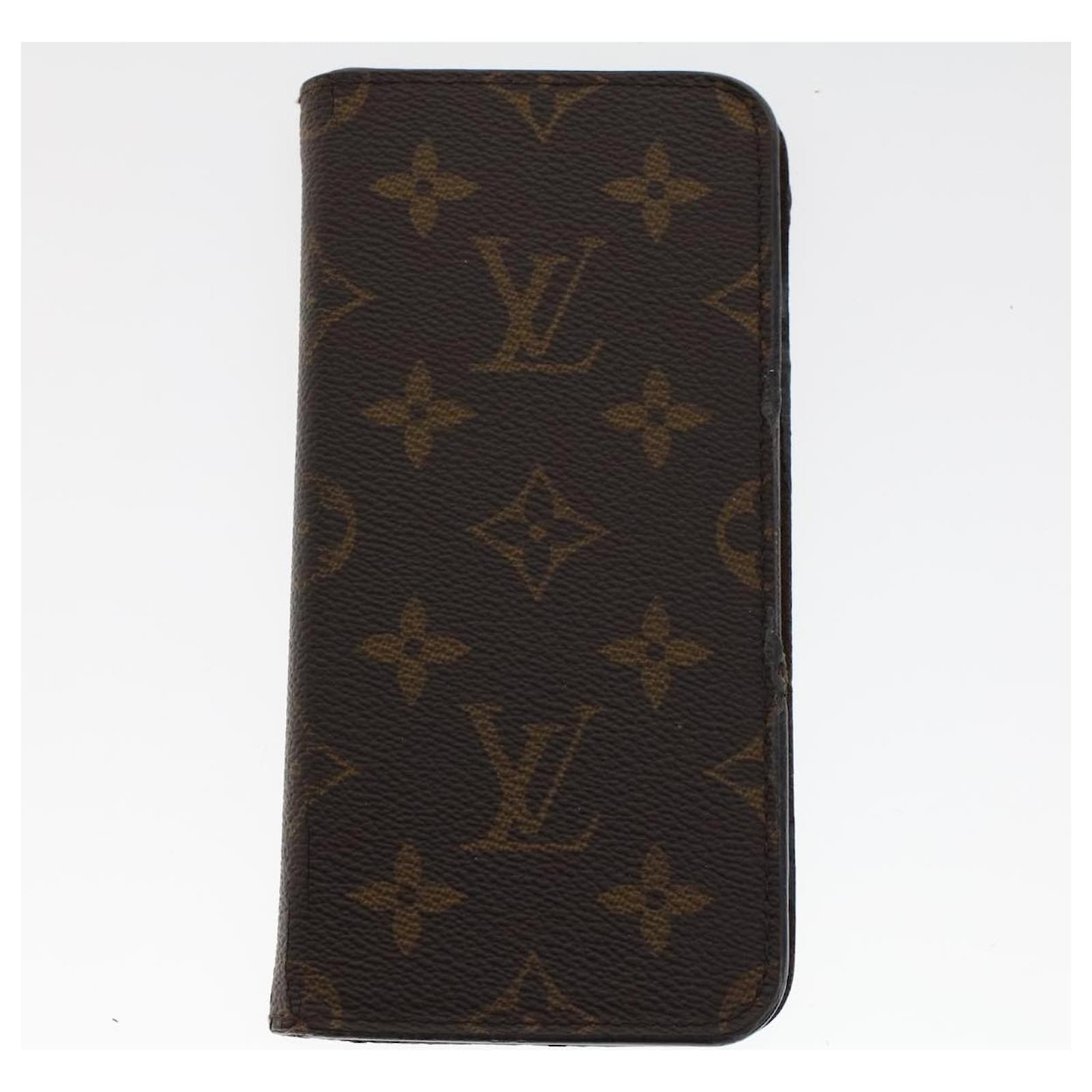 LOUIS VUITTON Funda para teléfono móvil con monograma 4establecer LV Auth  45626 Lienzo ref.967454 - Joli Closet