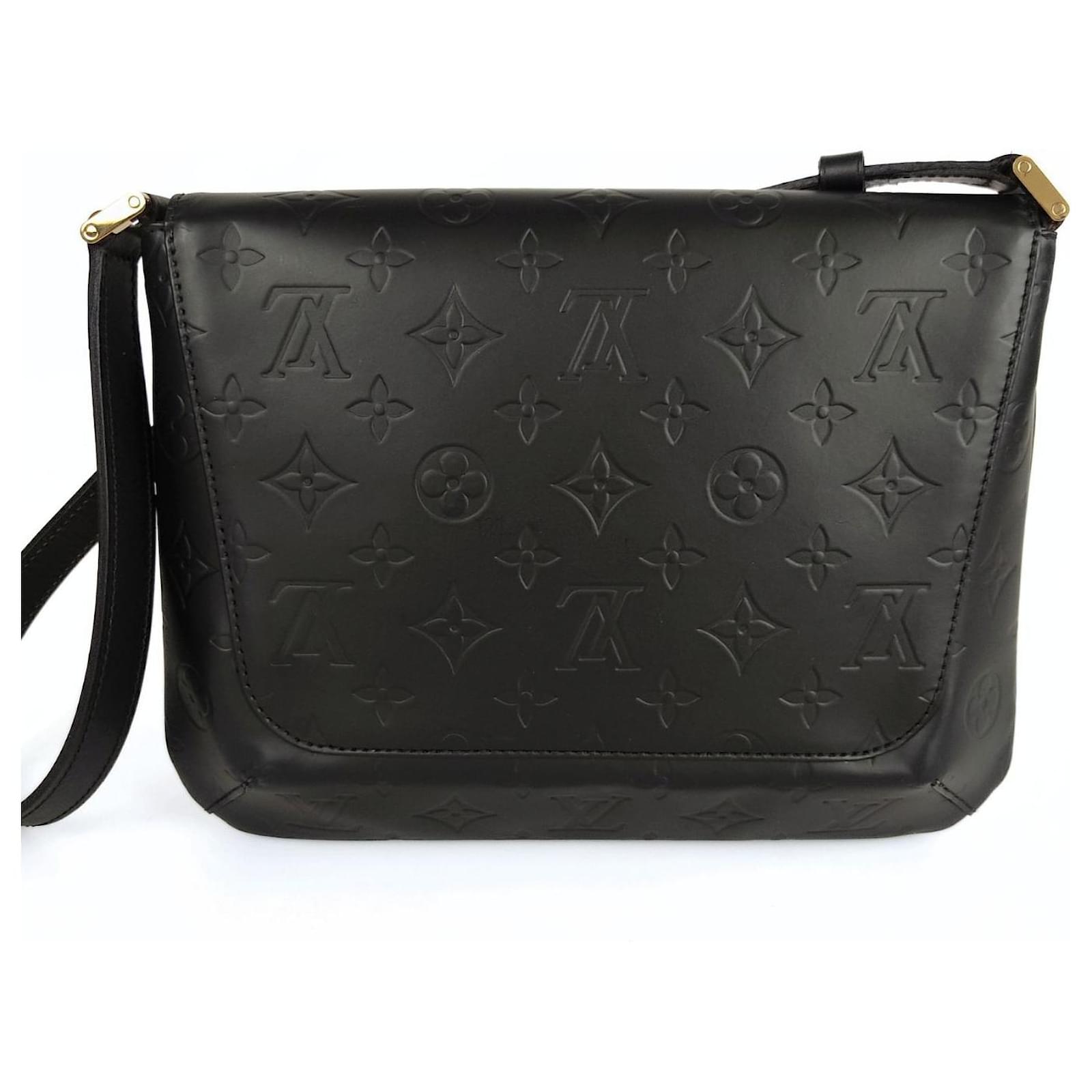 Louis Vuitton Louis Vuitton Musette shoulder bag in black glace leather  ref.1031649 - Joli Closet
