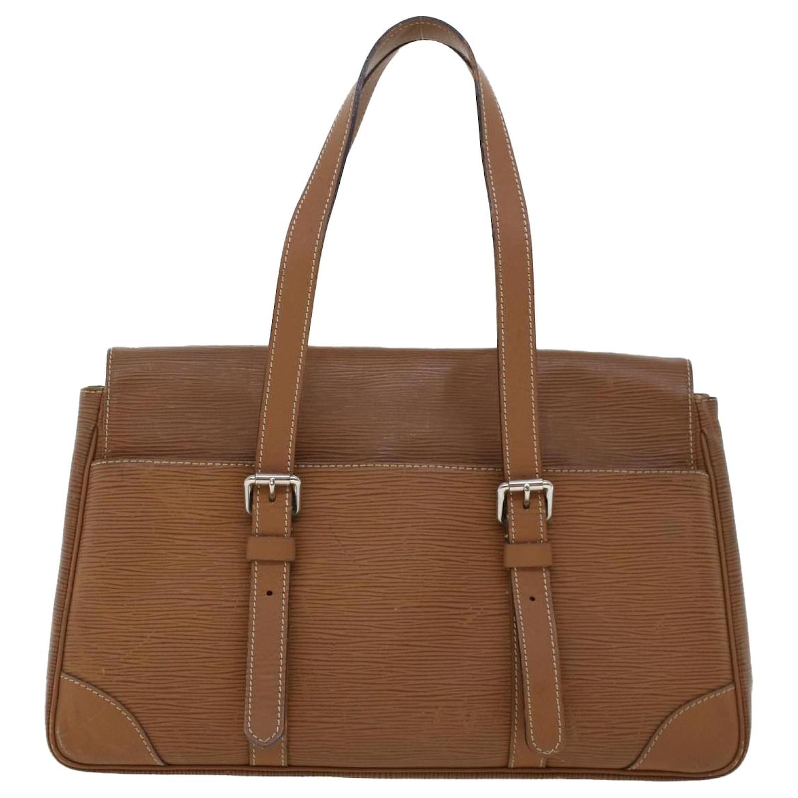 sac a main louis vuitton noe pm en cuir epi camel