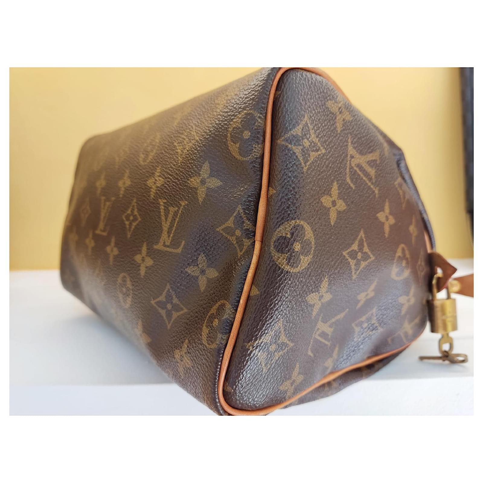 Louis Vuitton Monogram Speedy 25 Hand Bag M41528 LV Auth am4805