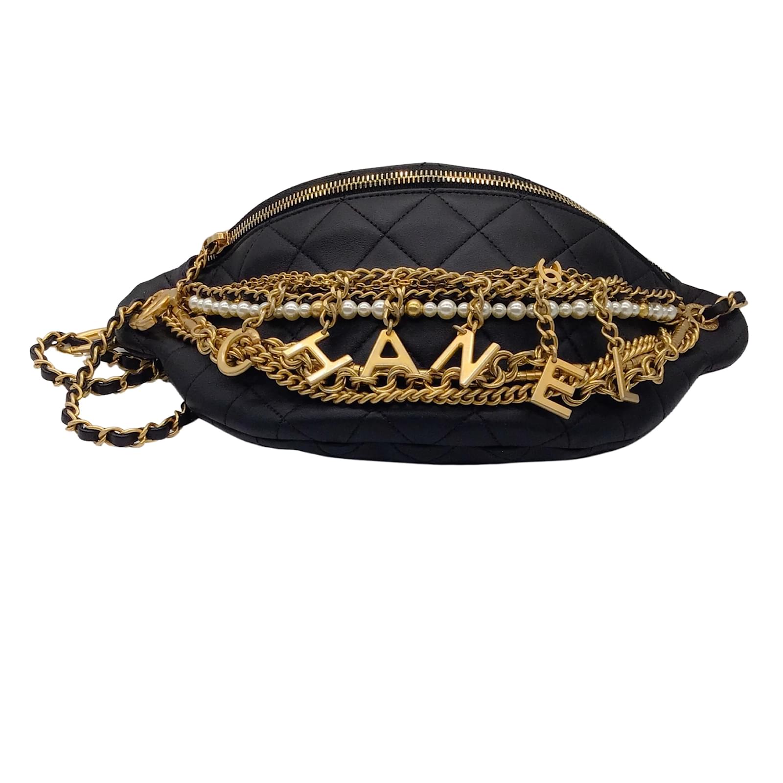 Chanel All About Chains Belt Bag Black