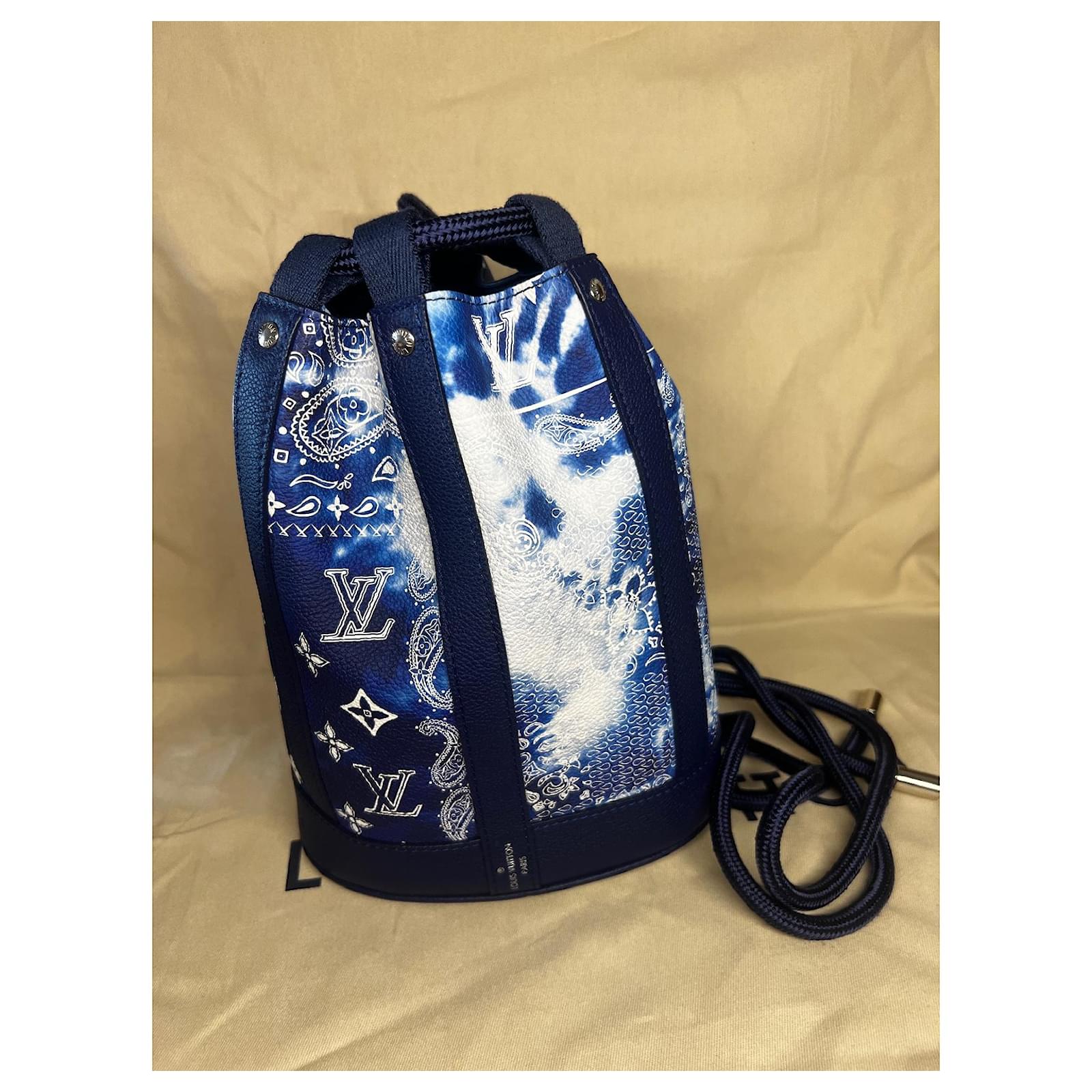 Louis Vuitton Randonnee PM Bandana Collection 2022 White Blue