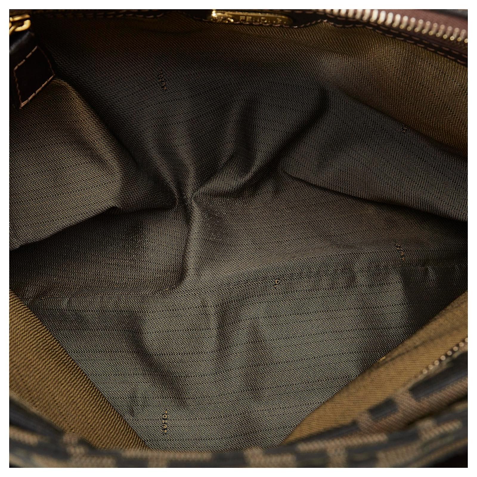 Fendi Brown Zucca Tote Cloth Cloth ref.968935 - Joli Closet