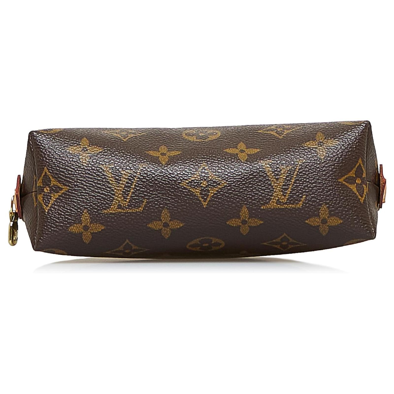 Louis Vuitton LV Astuccio per cosmetici monogramma Marrone Pelle ref.391383  - Joli Closet