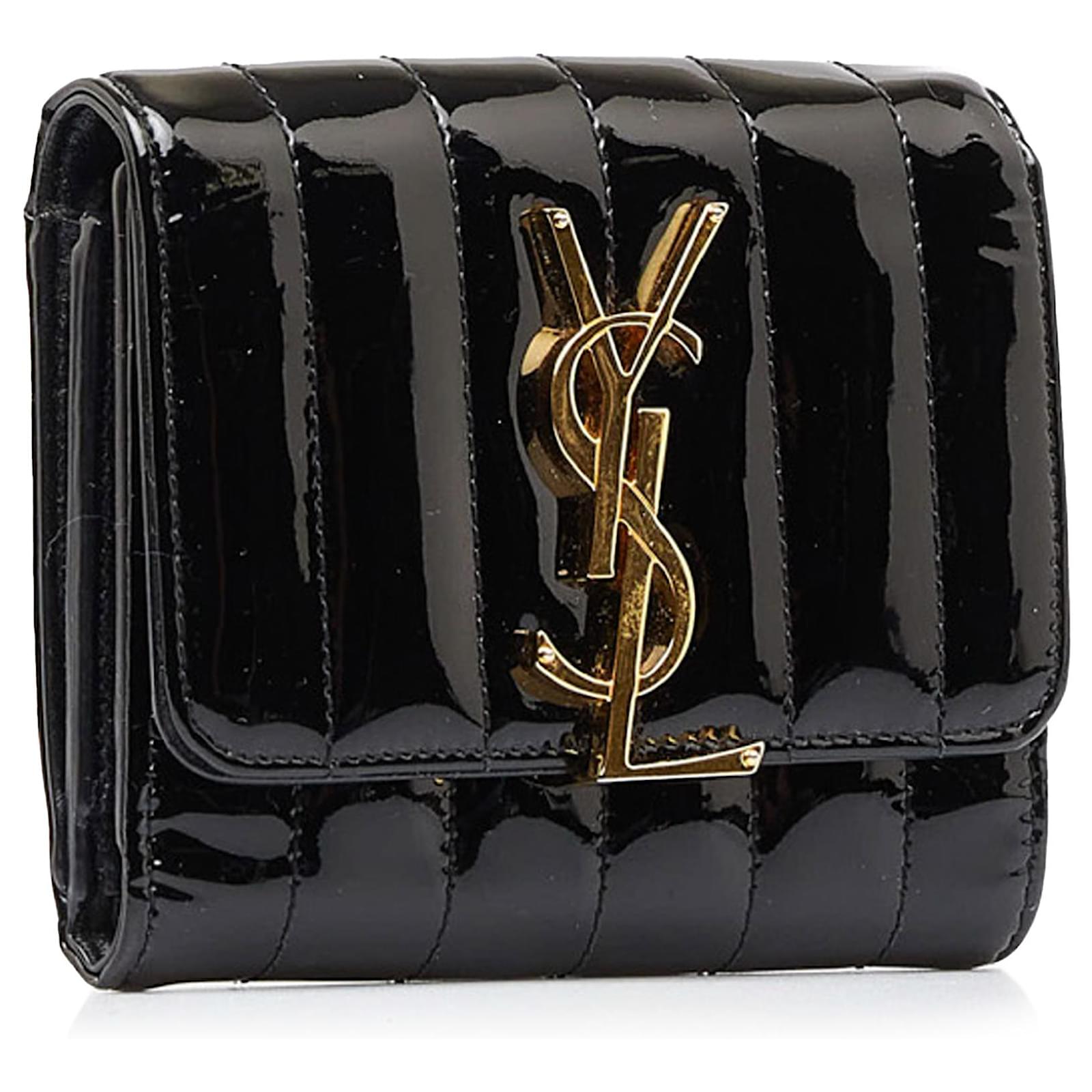 Saint Laurent Quilted Leather Trifold Wallet