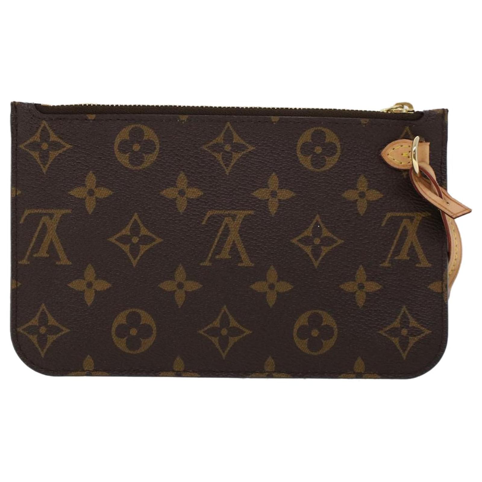 LOUIS VUITTON Monogram Neverfull PM Pouch LV Auth am4637 Cloth ref