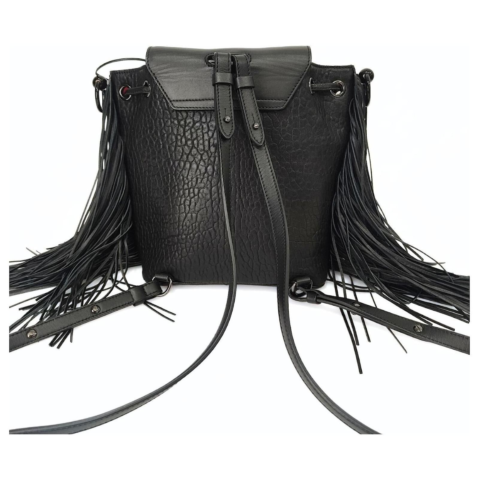 Christian Louboutin two way bag - backpack or shoulder bag in black leather  ref.970508 - Joli Closet