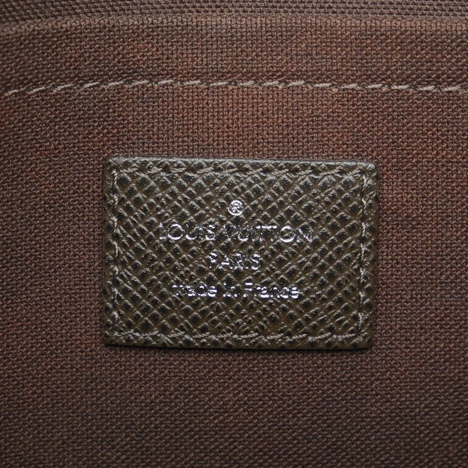 Louis Vuitton Taiga Roman PM M32700 Brown Leather Pony-style