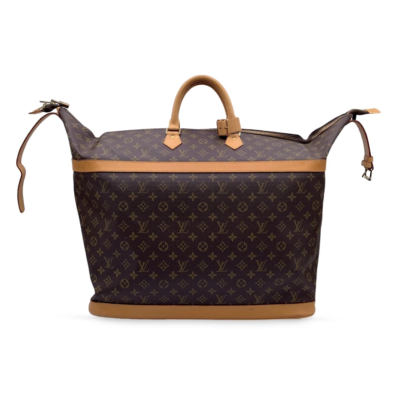Authentic Louis Vuitton Monogram Cruiser 50 Trunk Travel Bag