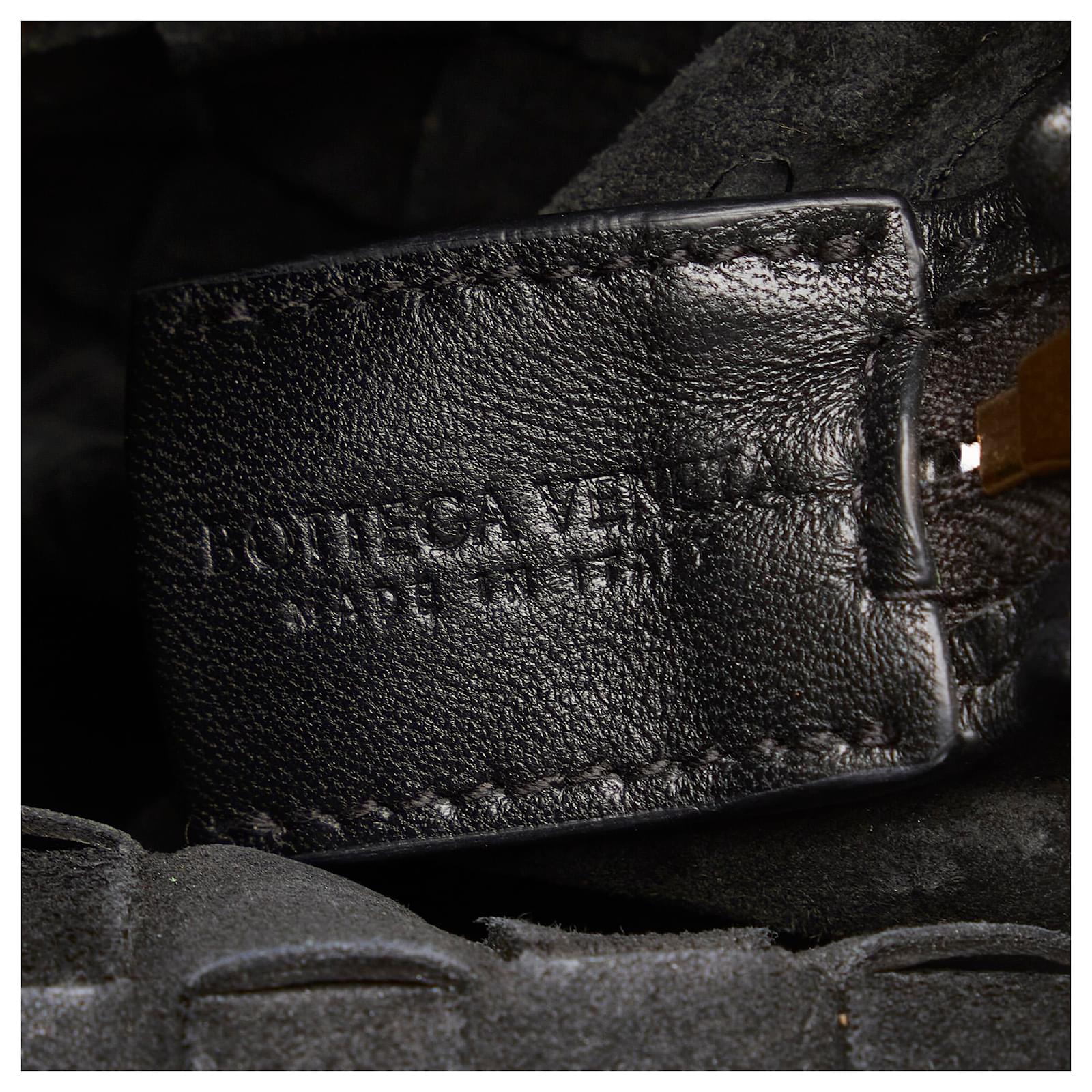Bottega Veneta Black Mini Intrecciatio Loop Crossbody Bag Leather  Pony-style calfskin ref.971029 - Joli Closet