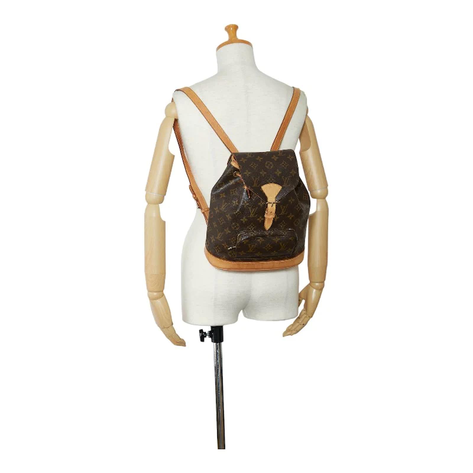 Louis Vuitton Monogram Montsouris PM M51137 Brown Cloth ref.JC971135 (Sold) - Joli Closet Louis Vuitton Monogram Montsouris PM M51137 Brown Cloth ref.JC971135 (Sold) - Joli Closet