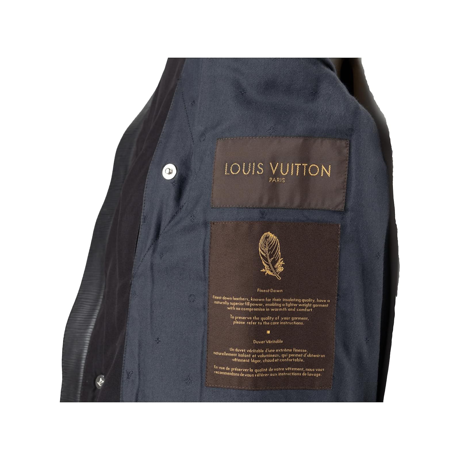 Louis Vuitton Down Jacket with Fur Black ref.971427 - Joli Closet