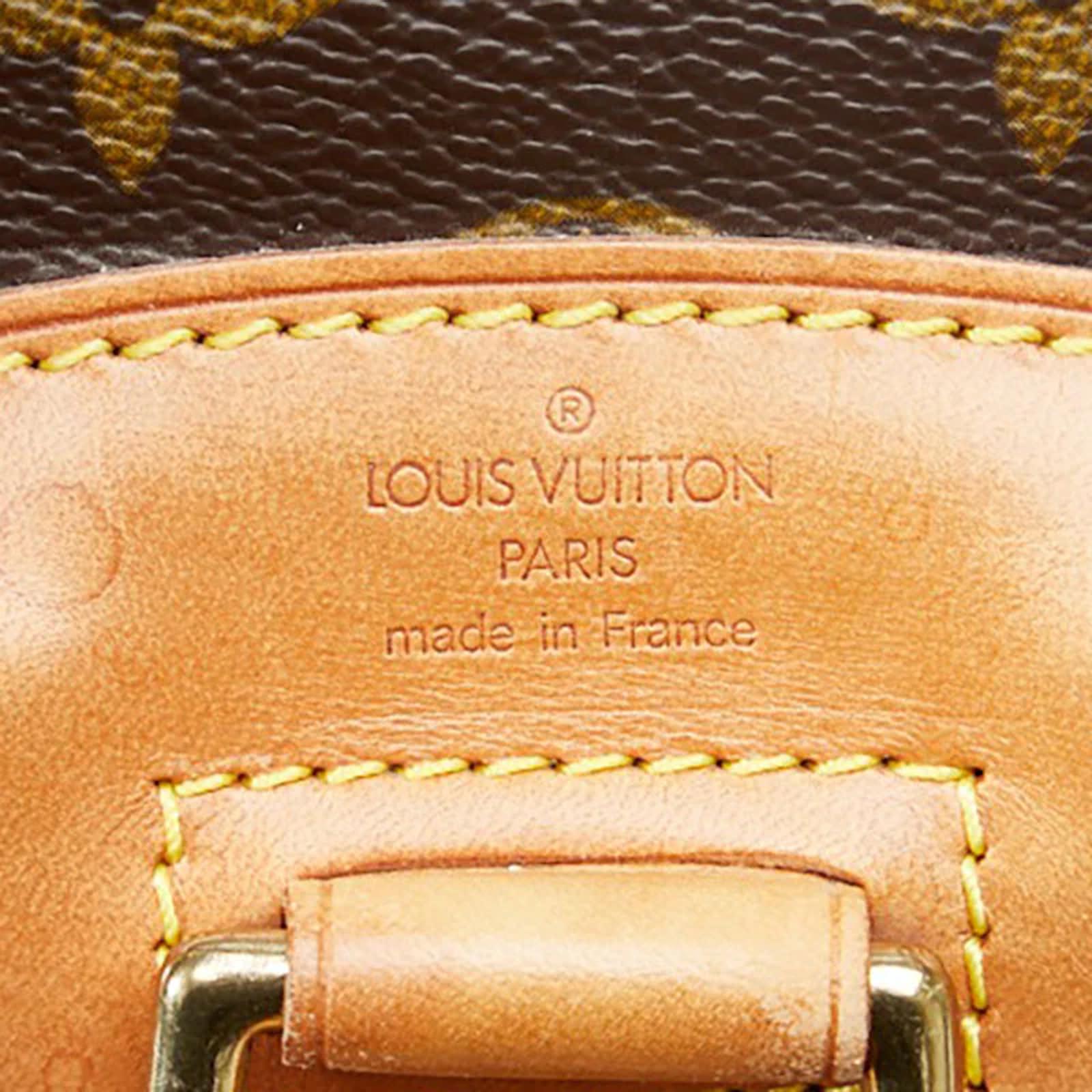 Louis Vuitton Monogram Montsouris PM M51137 Brown Cloth ref.971581