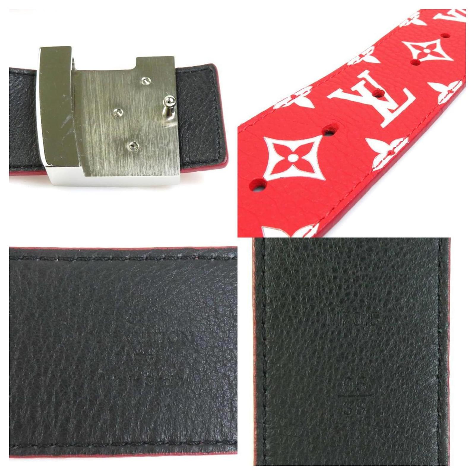 Louis Vuitton LV Initiales Red Leather ref.971661 - Joli Closet