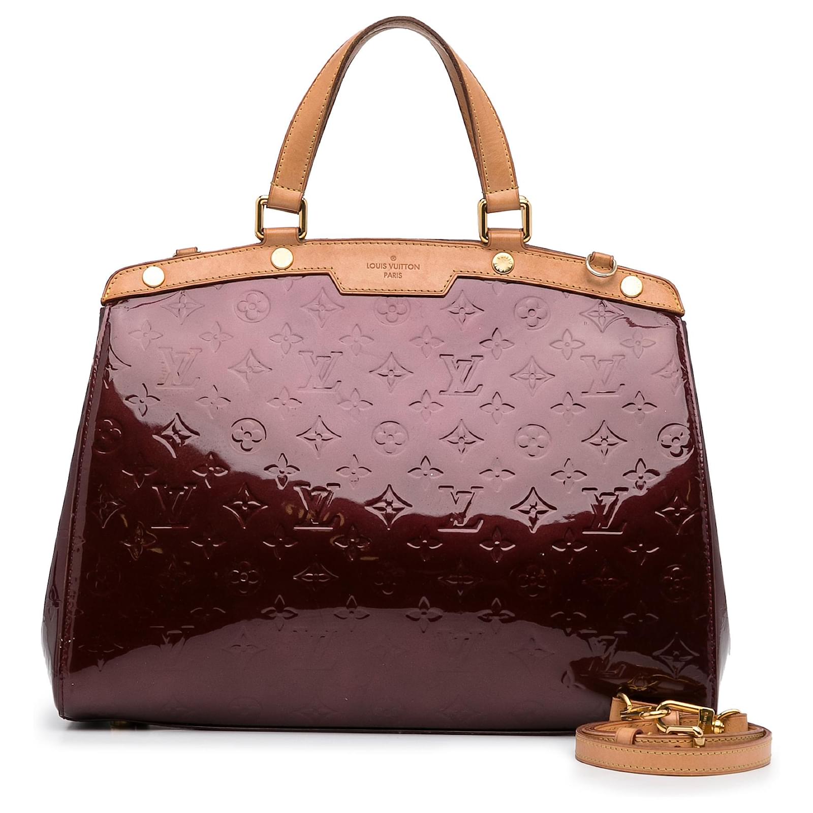 Louis Vuitton Purple Monogram Vernis Brea MM Leather Patent leather  ref.971924 - Joli Closet