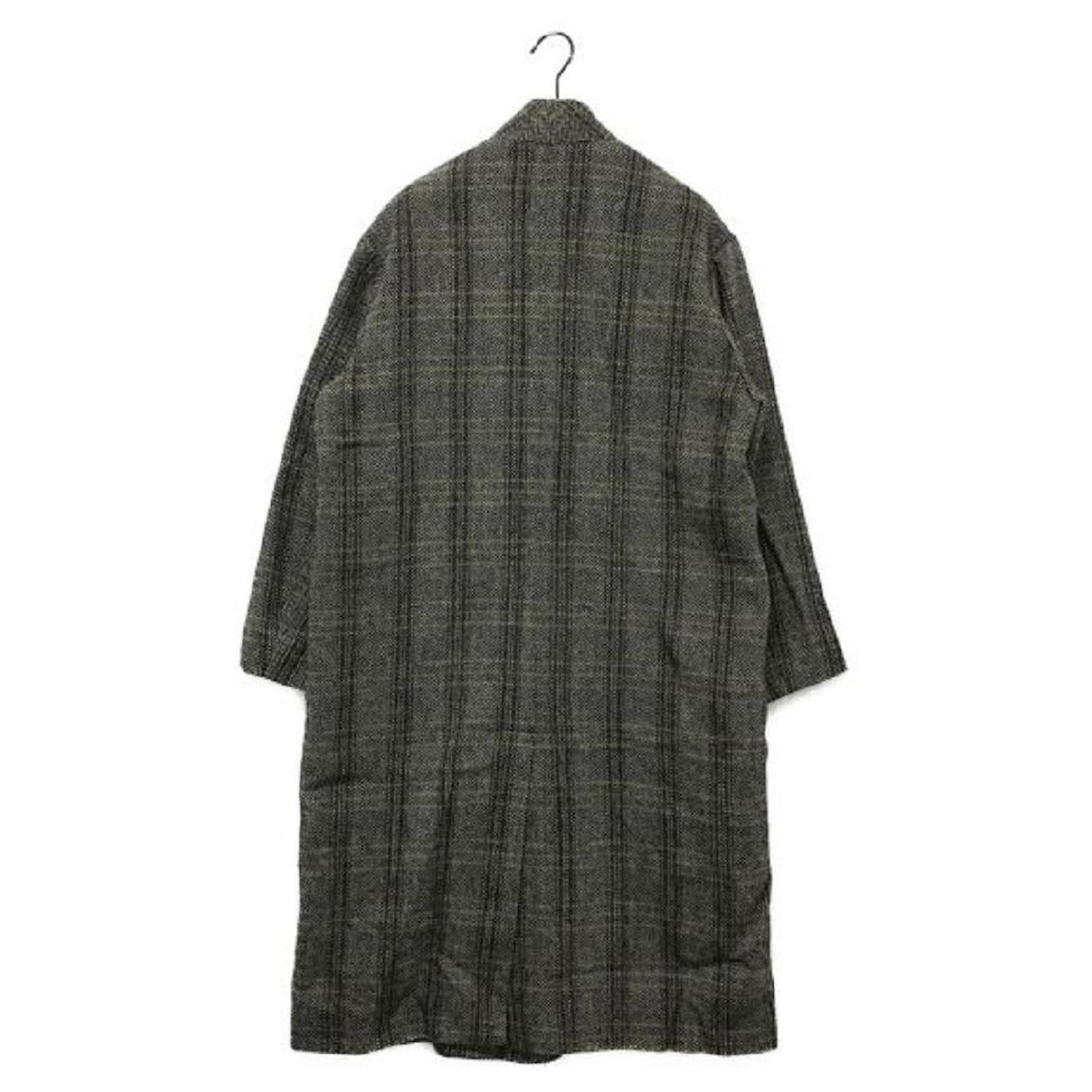 ISABEL MARANT ETOILE Chester Coat Grey Wool Rayon ref.972059