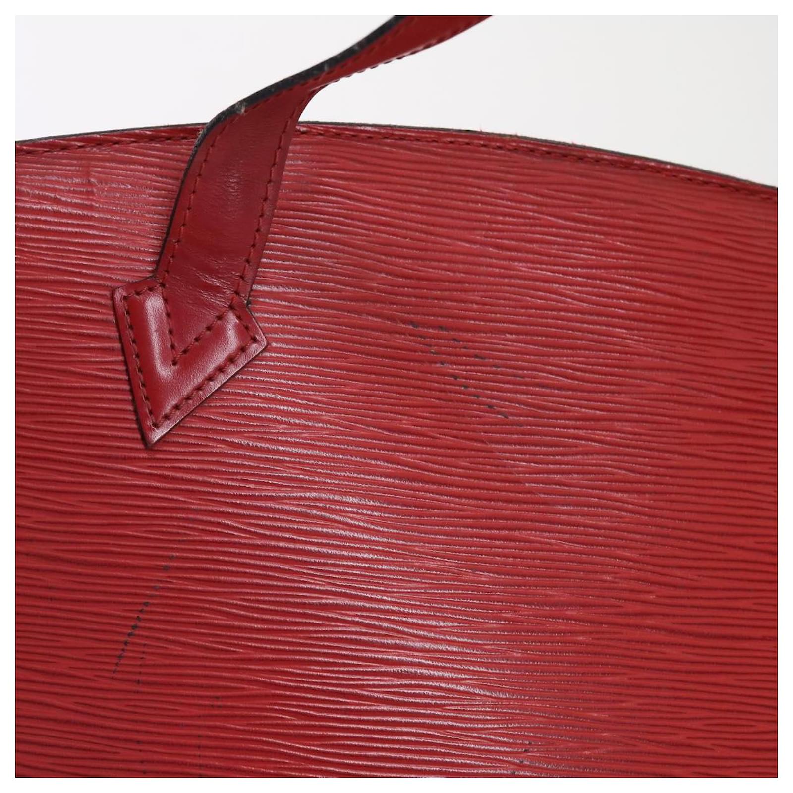LOUIS VUITTON Epi Saint Jacques Hand Bag Red M52277 LV Auth 46255 Leather  ref.972136 - Joli Closet