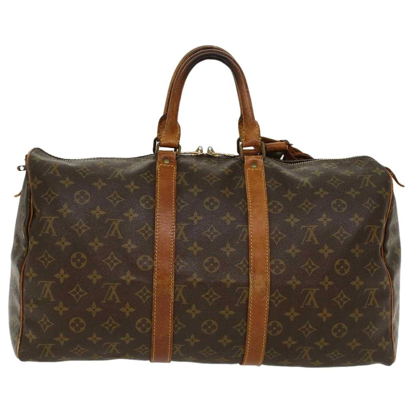 Vintage LOUIS VUITTON Monogram Keepall 45 M41428 Boston bag French Company