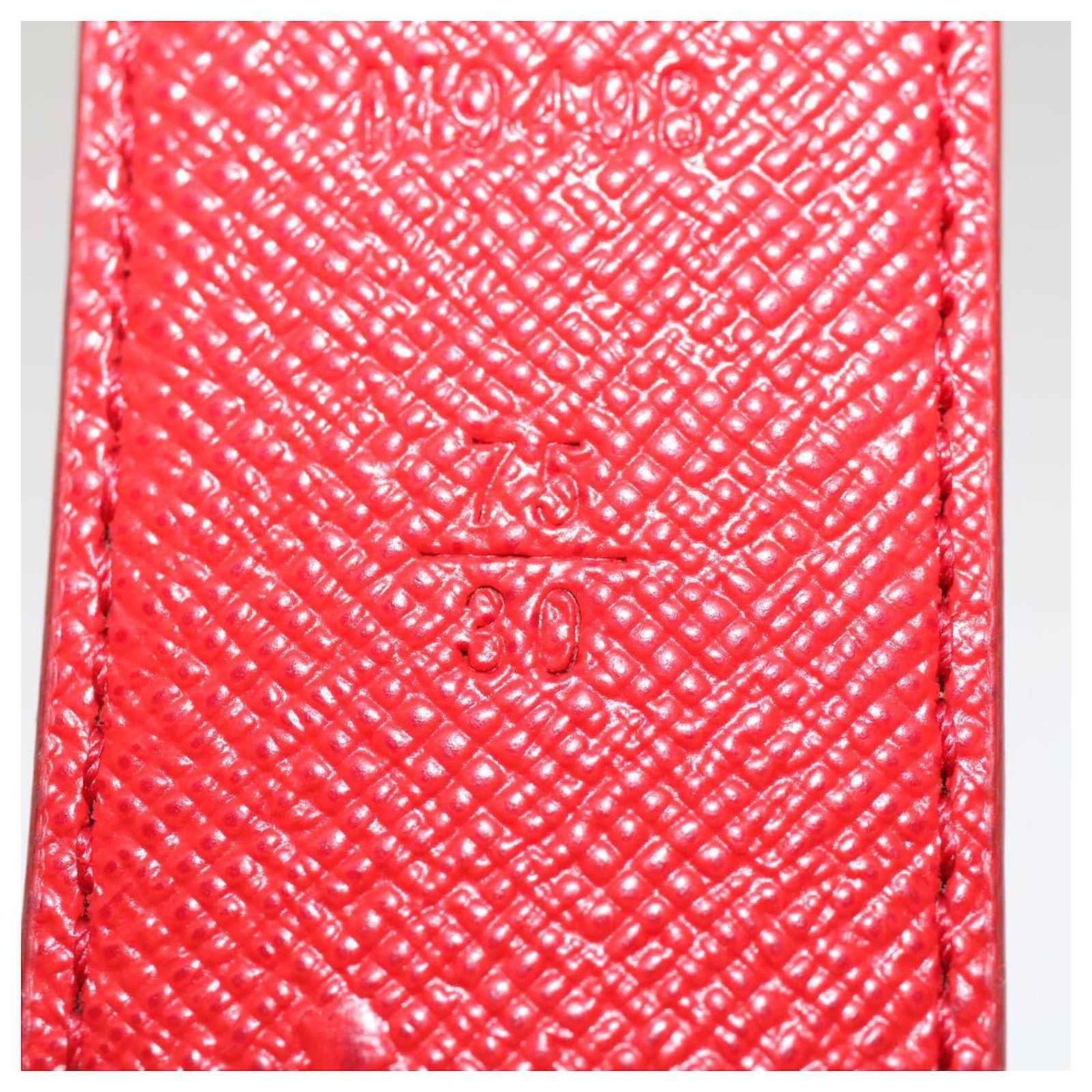 LOUIS VUITTON Monogram Ceinture Printed initials Belt Red M9498 auth 47670  Cloth ref.1000404 - Joli Closet