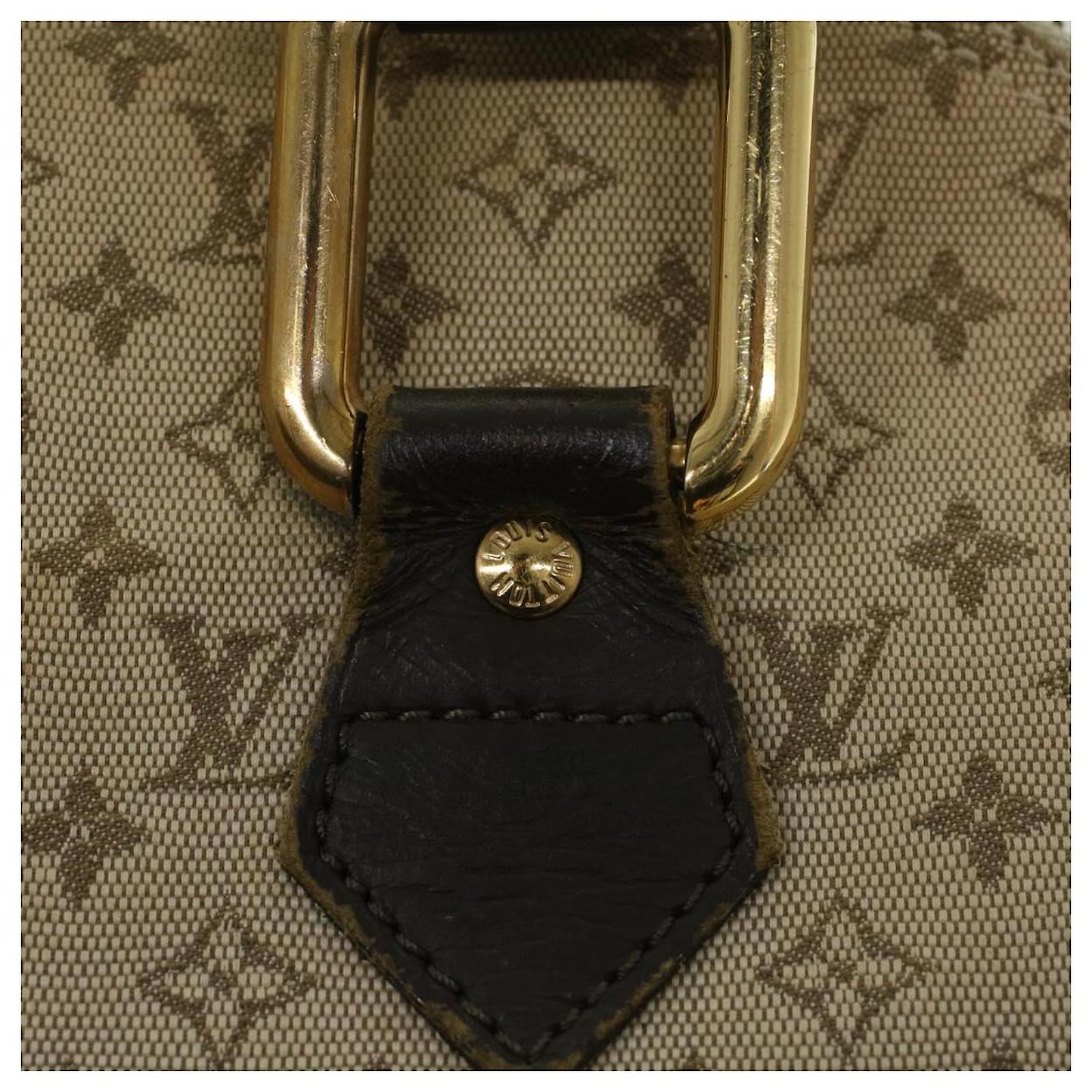 LOUIS VUITTON Monogram Mini Alma Haut Hand Bag Khaki M92203 LV Auth 47628  ref.1000429 - Joli Closet