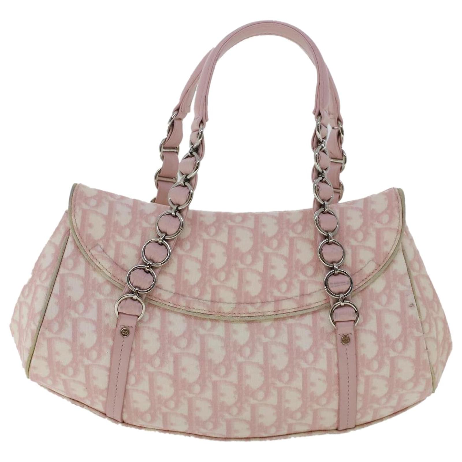 Christian Dior Trotter Romantic Hand Bag Pink 01-RU-0076