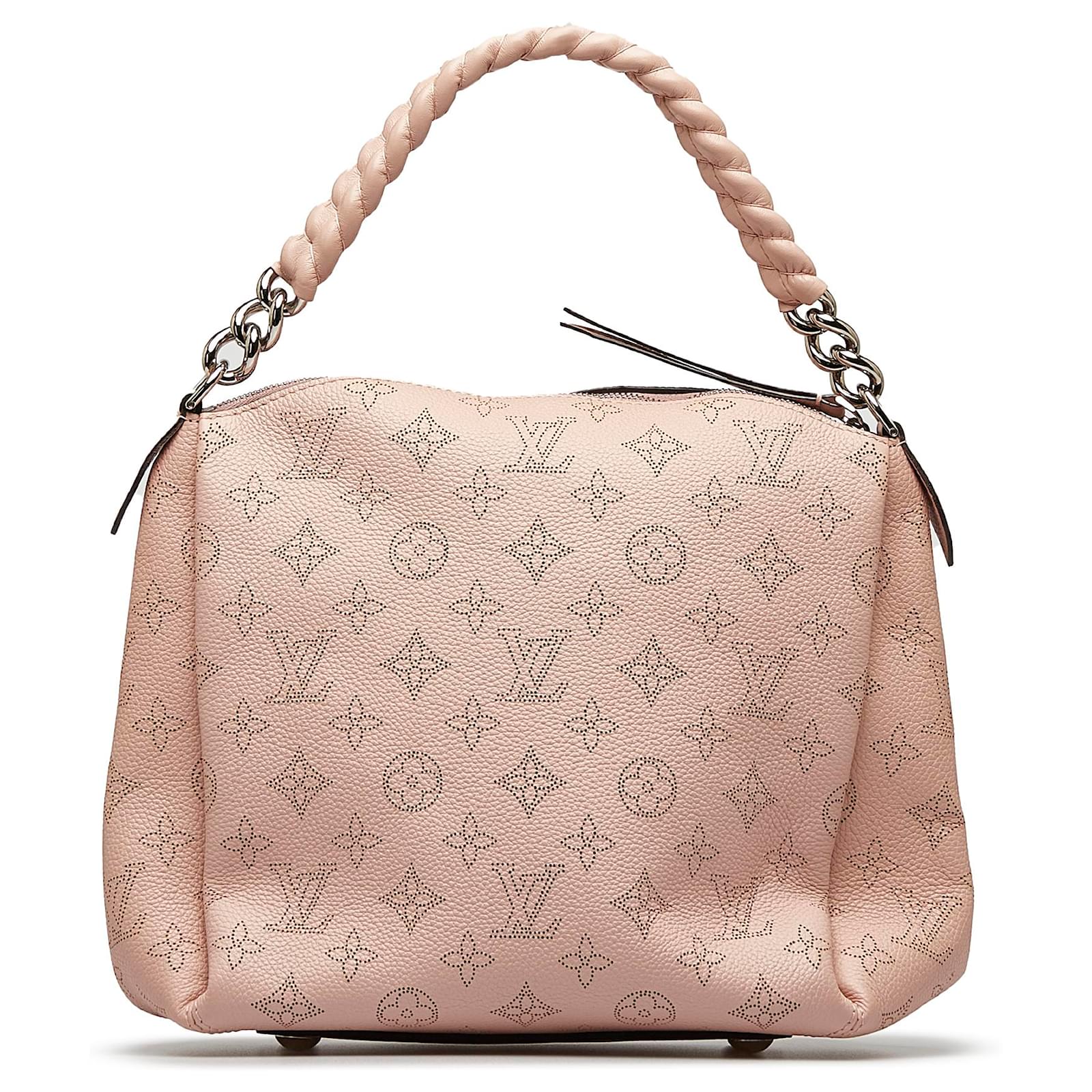 Louis Vuitton Pink Monogram Mahina Babylone Chain BB Leather Pony