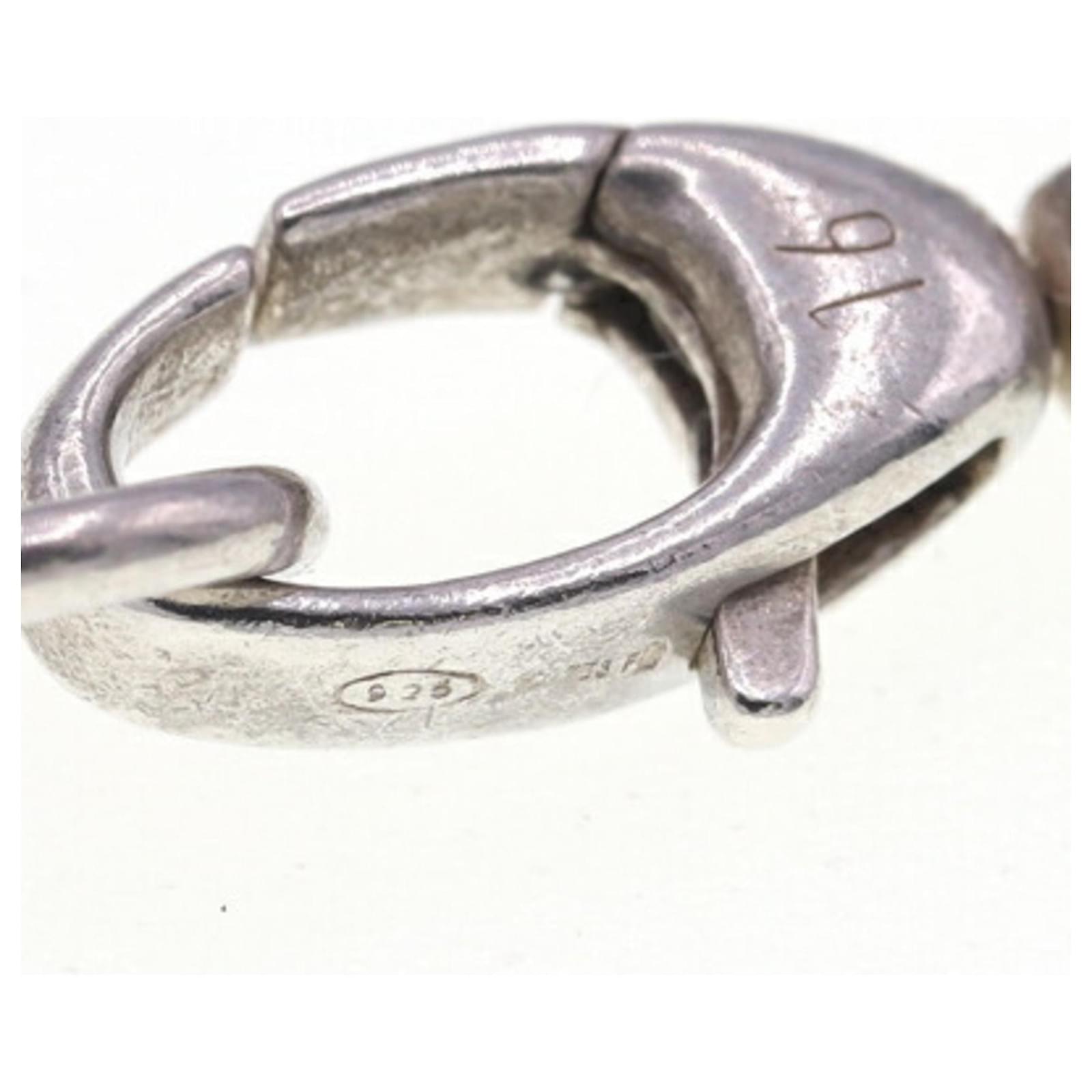 Sterling Silver Oval Push Clasp
