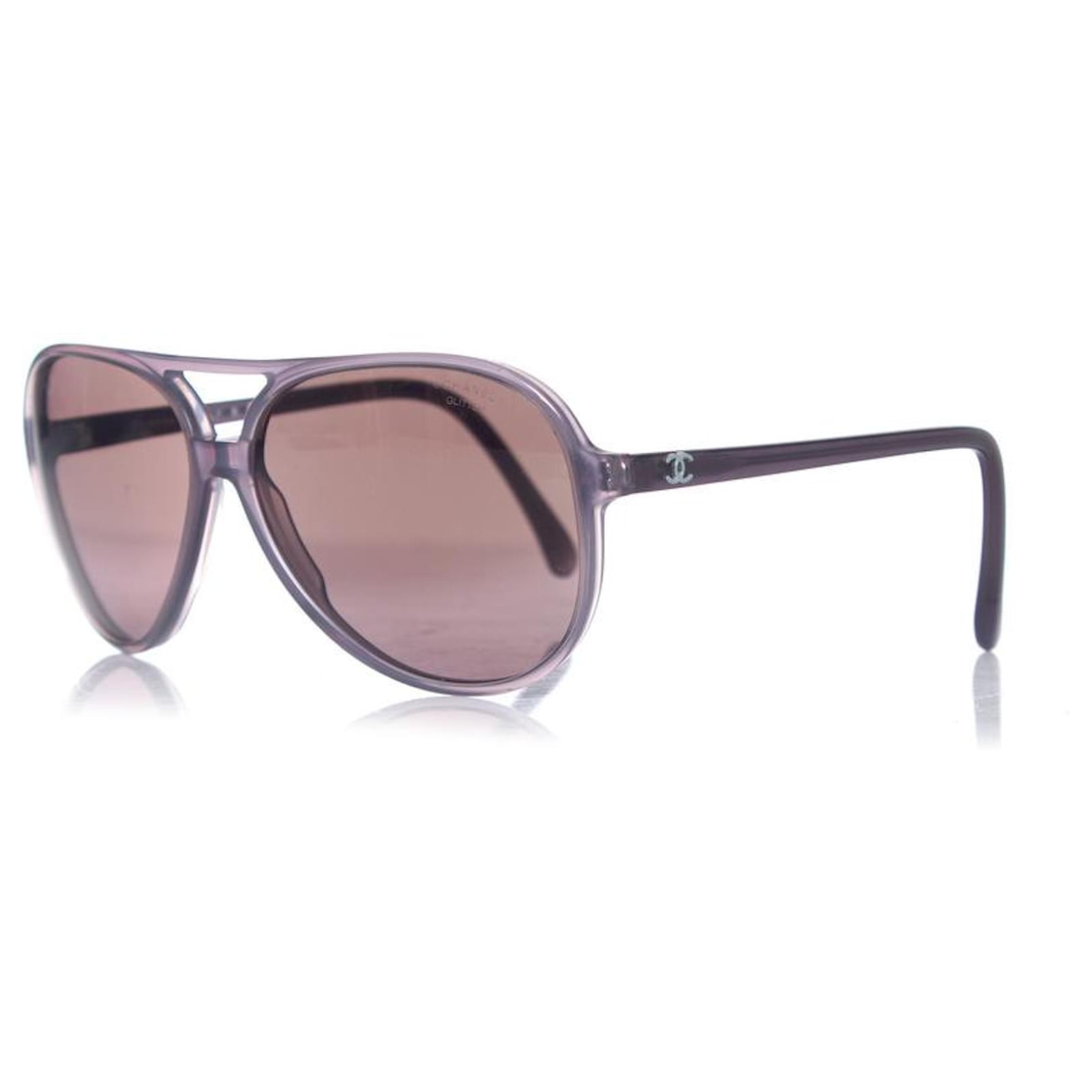 CHANEL 4189TQ Aviator Titanium & Calfskin Sunglasses | Fashion Eyewear US