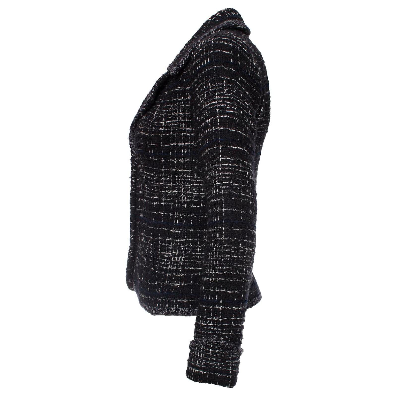 Black and White Wool Bouclé Jacket 46, 1995, Handbags & Accessories, The  Chanel Collection, 2022