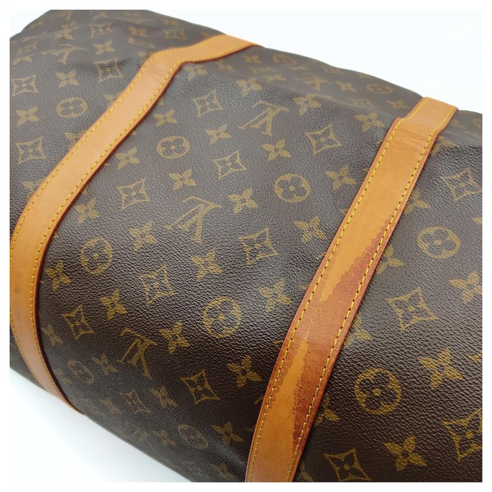 Louis Vuitton Louis Vuitton travel bag Sac Souple 55 Monogram Brown  ref.1004356 - Joli Closet