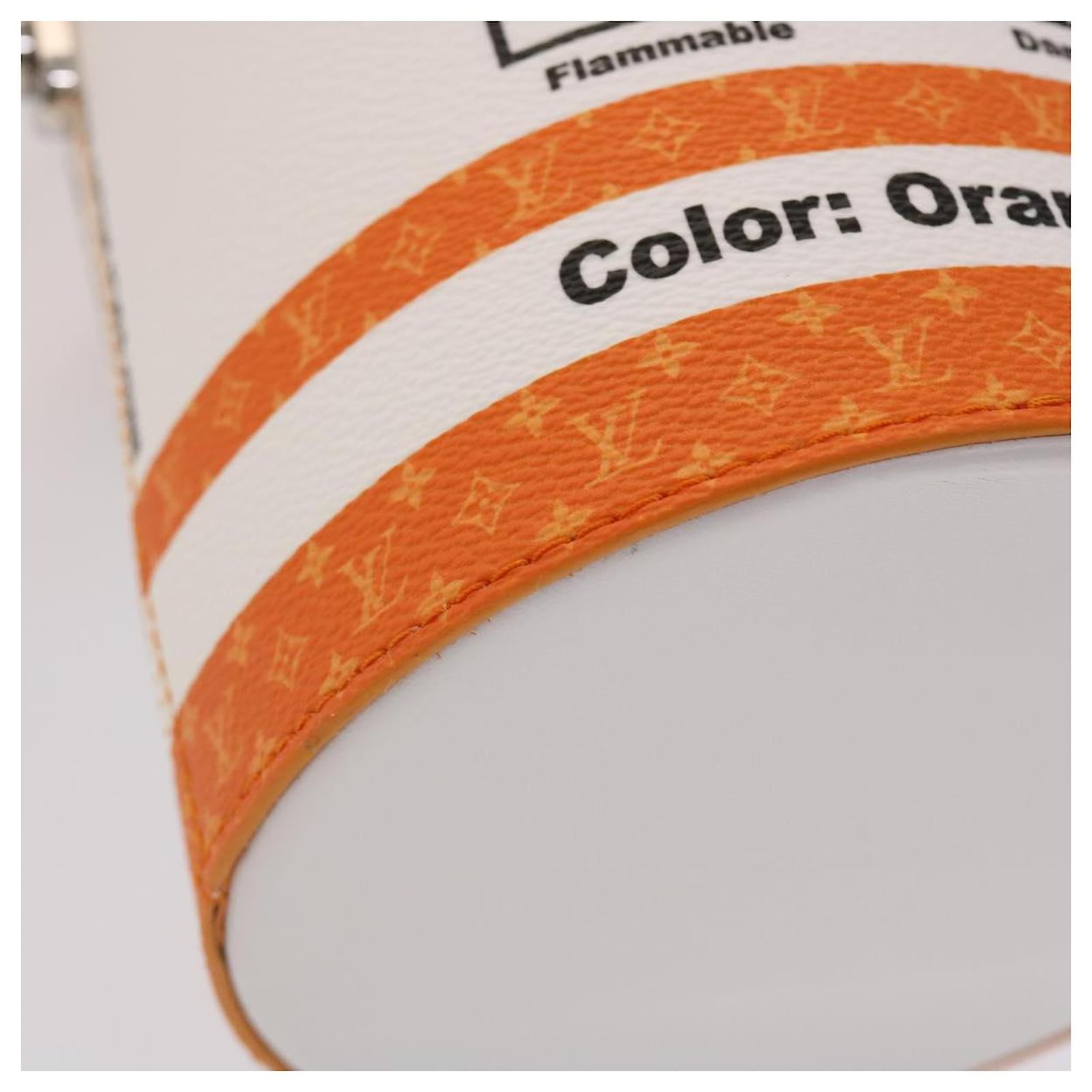 LOUIS VUITTON LV Painted Can Shoulder Bag PVC Leather Orange M81590 auth  48511a ref.1005270 - Joli Closet