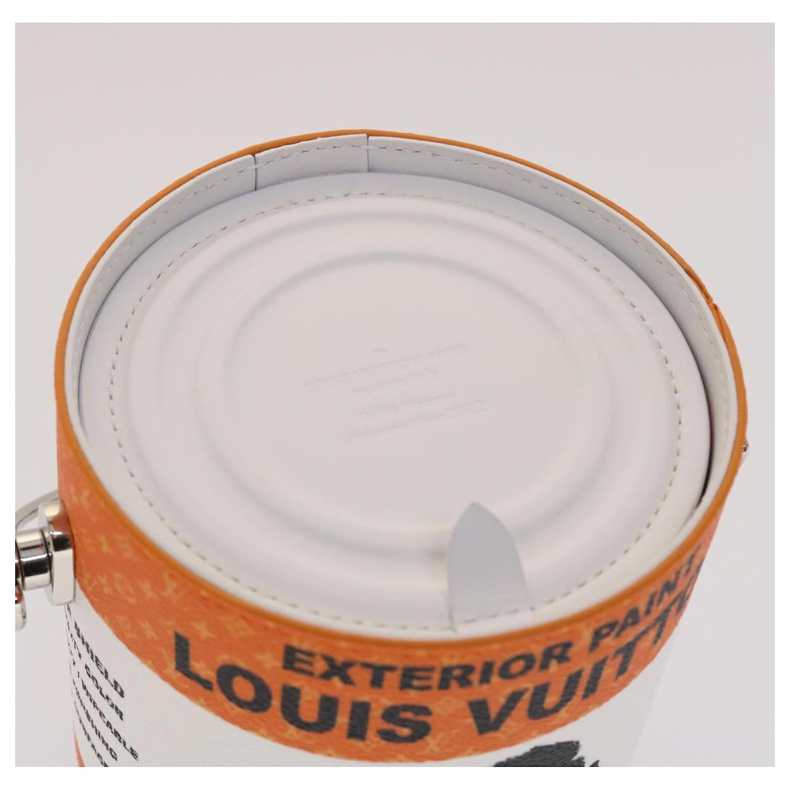 LOUIS VUITTON LV Painted Can Shoulder Bag PVC Leather Orange