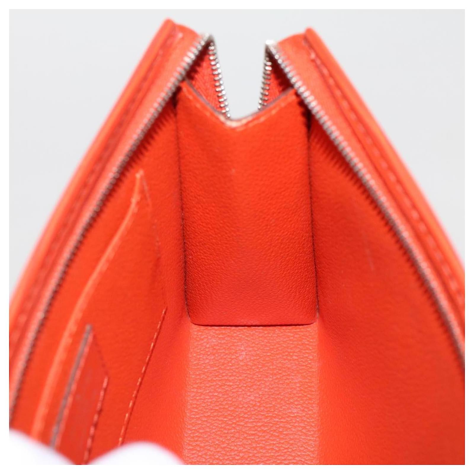 LOUIS VUITTON Epi Posh Toilet Pouch Orange Pimon M41084 LV Auth