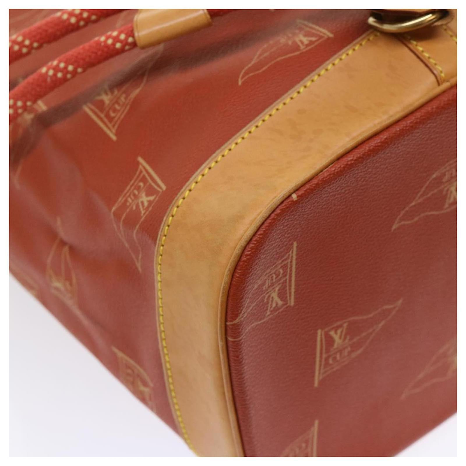 Louis Vuitton Louis Vuitton Cup Saint Tropez 1995 Vuitton Cup Limited  M80026 Women's Shoulder Bag Red Brown