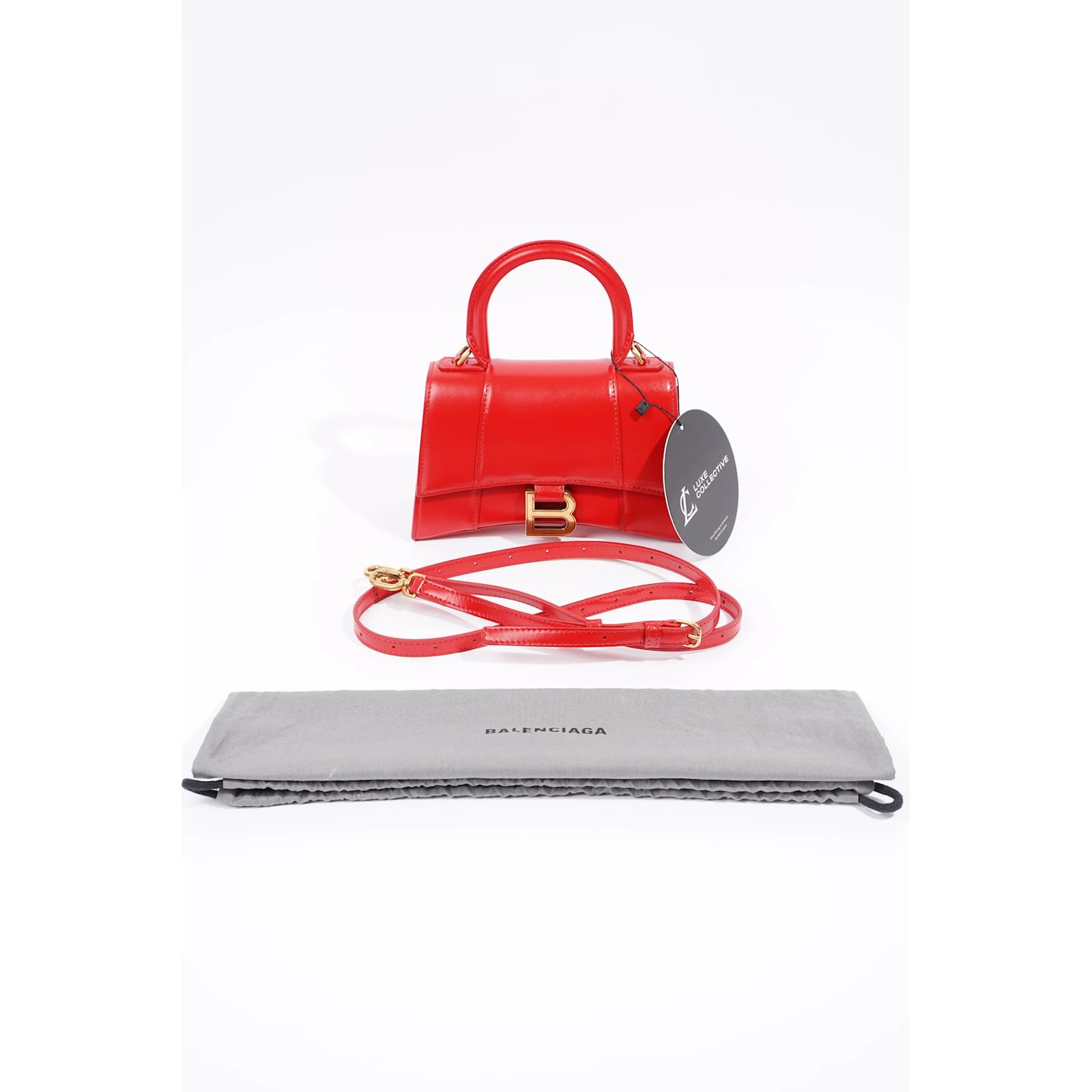 Balenciaga Hourglass Bag Red Leather XS – Luxe Collective