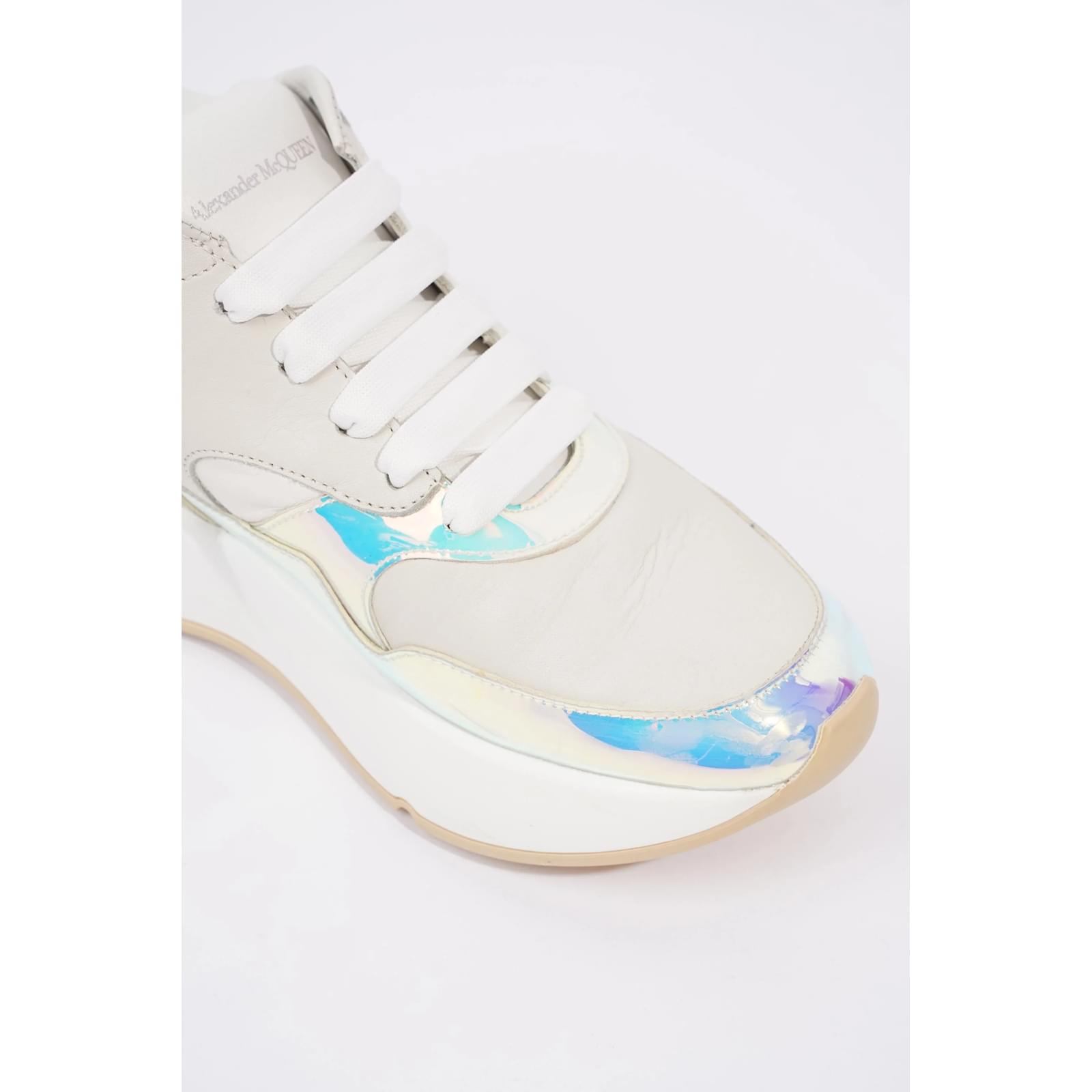 Alexander McQueen Holographic Oversized Runners White EU 38 UK