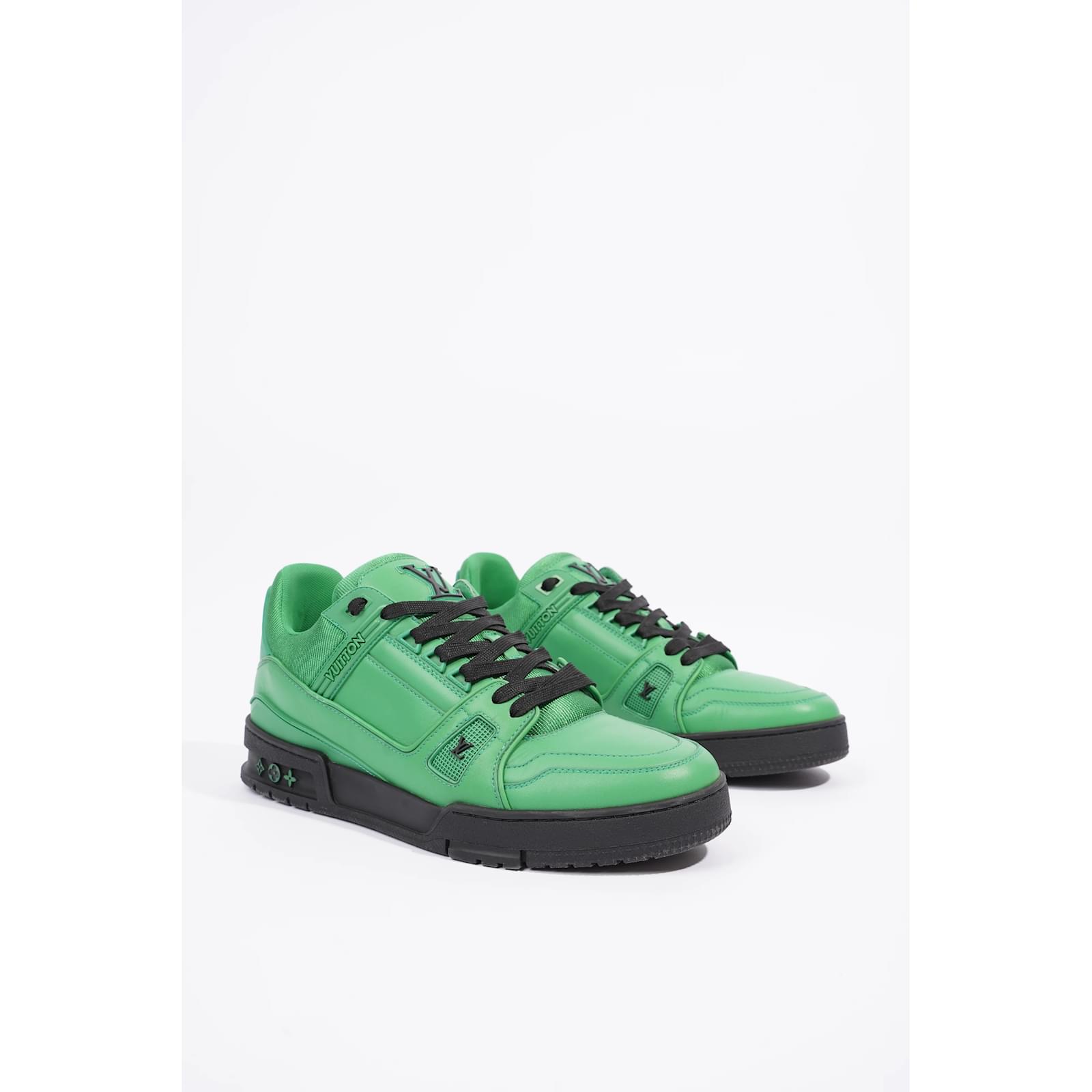 Pre-owned Louis Vuitton Lv Trainer Fluroescent Green