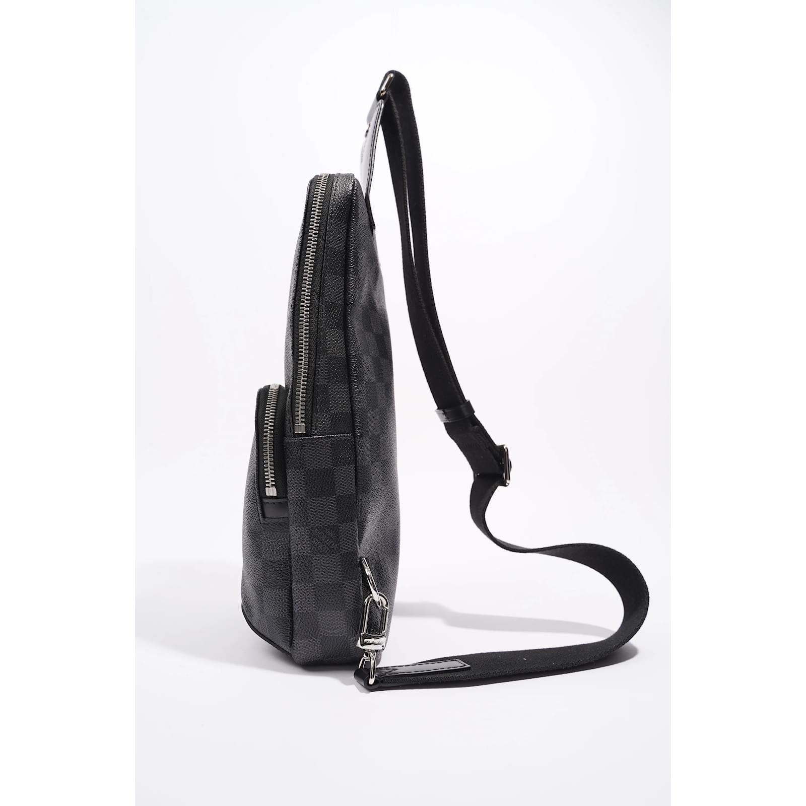 louis vuitton avenue sling bag men backpacks damier graphite