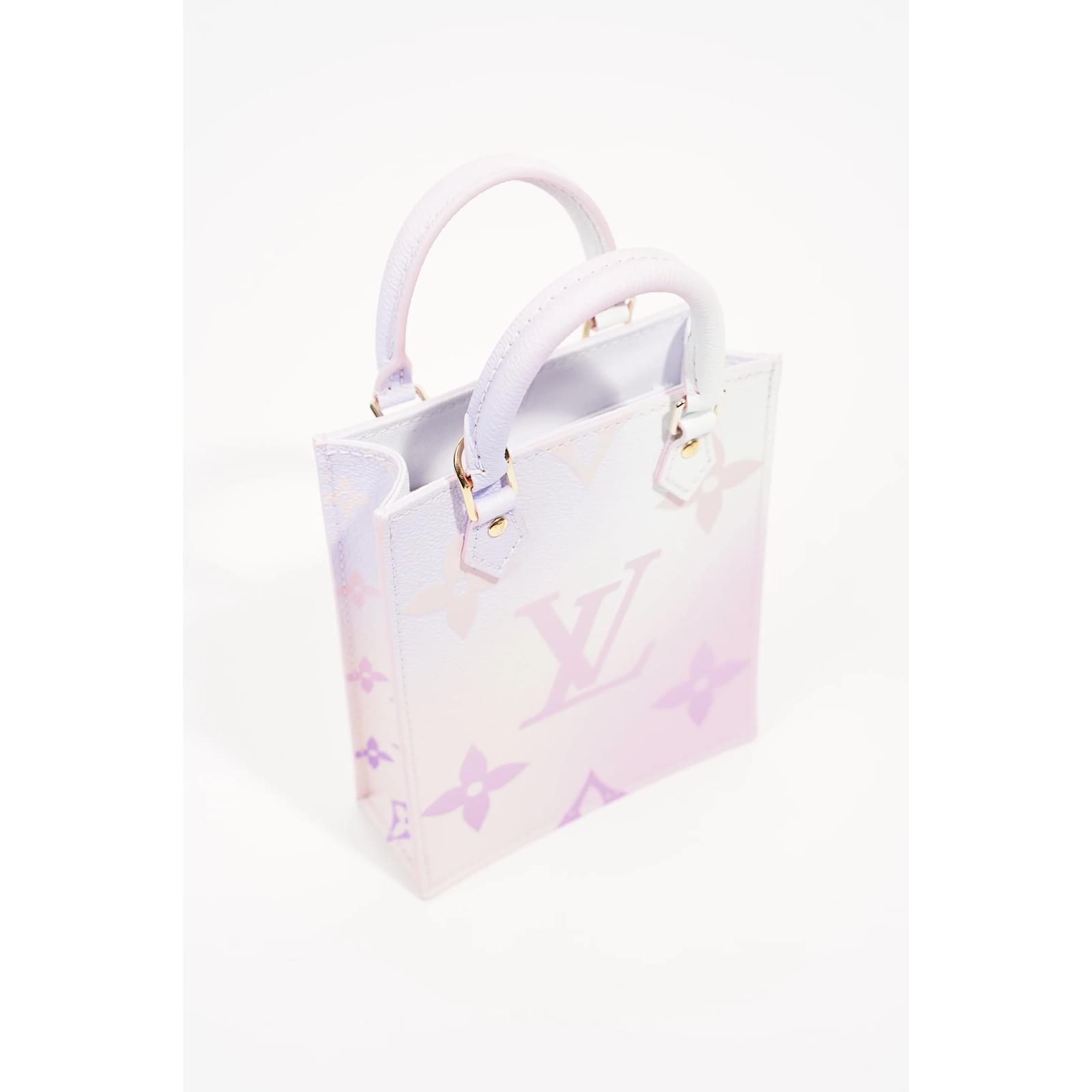 Louis Vuitton Womens Petit Sac Plat White Leather ref.1005793