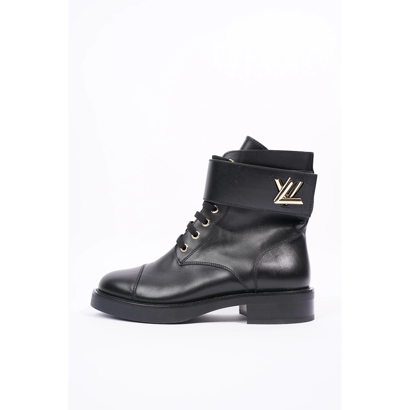 Bota Louis Vuitton Mujer Wonderland Negro / ORO UE 36 / Reino