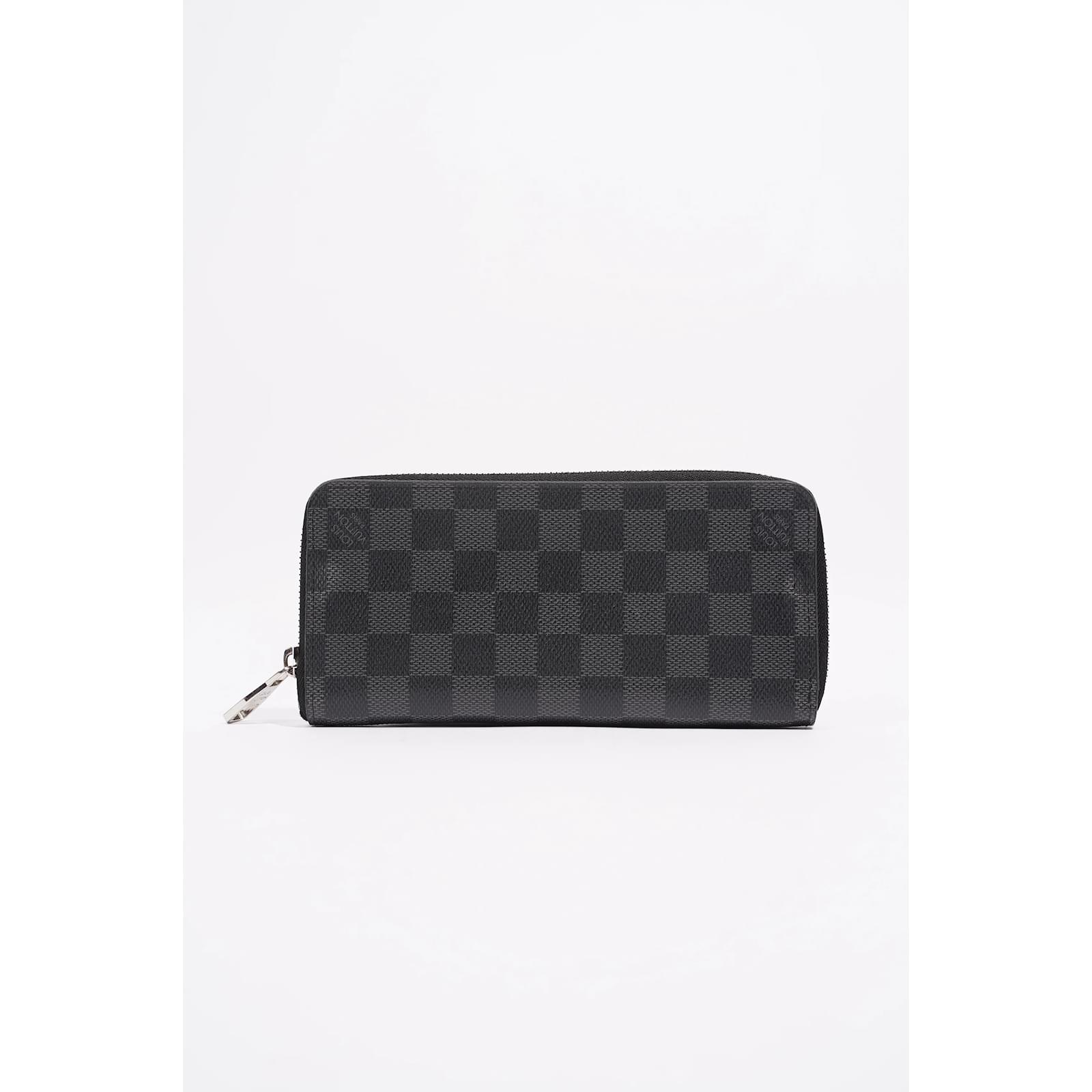 Louis+Vuitton+Zippy+Wallet+XL+Black+Monogram+Eclipse+Canvas for