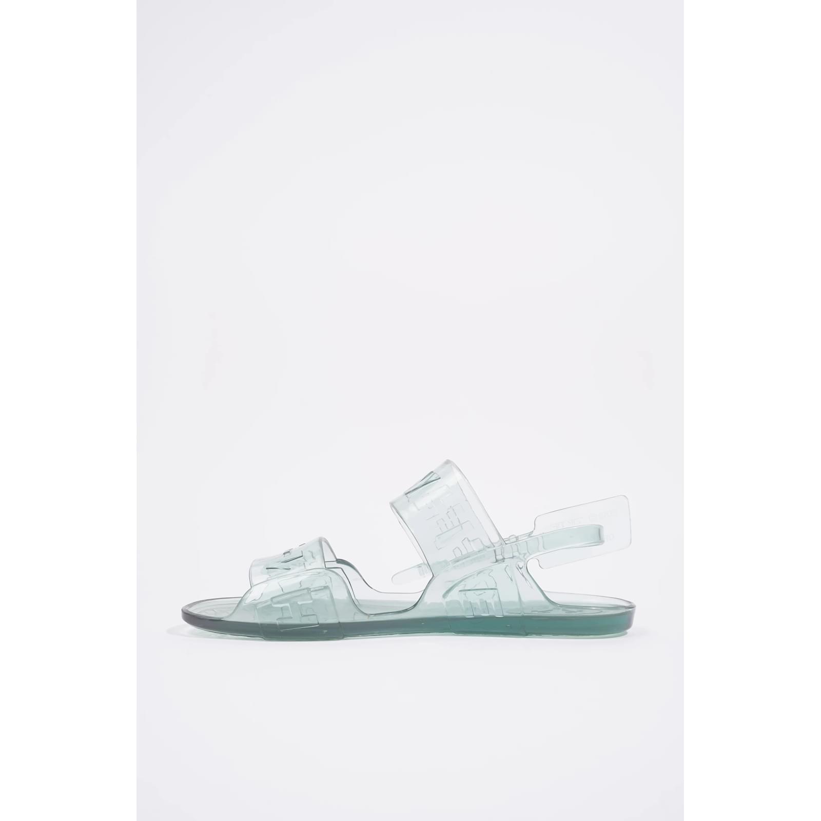 Off White Jelly Sandal Light Blue EU 37 UK Rubber