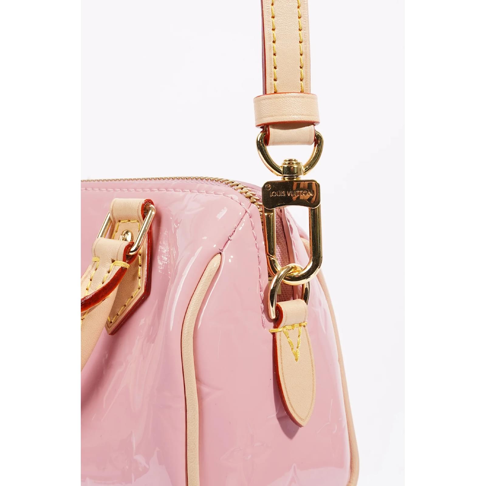 Louis Vuitton Speedy Mochi Bag Pink Vernis Nano Leather ref