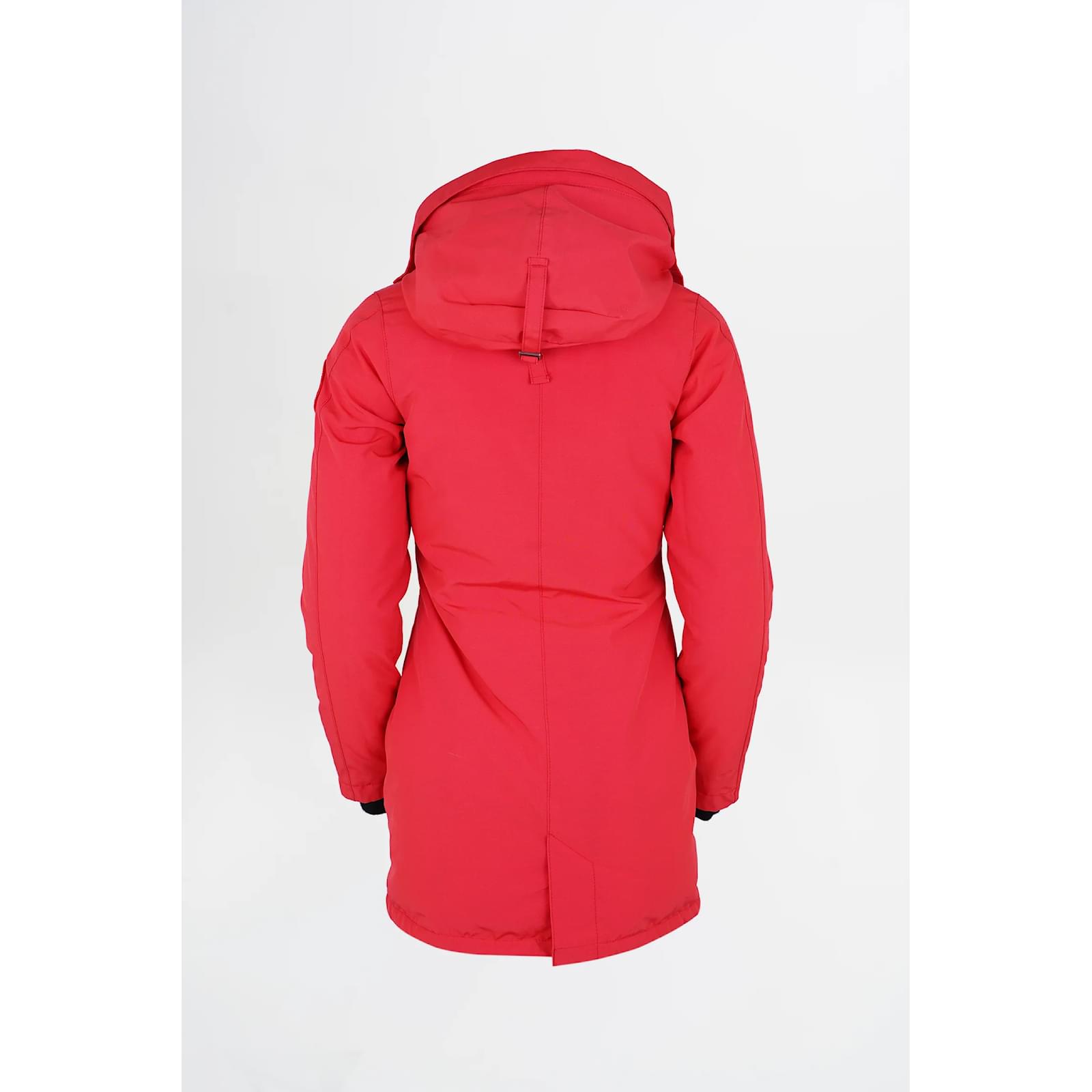 Canada Goose Womens Victoria Parka UK XS Red Synthetic