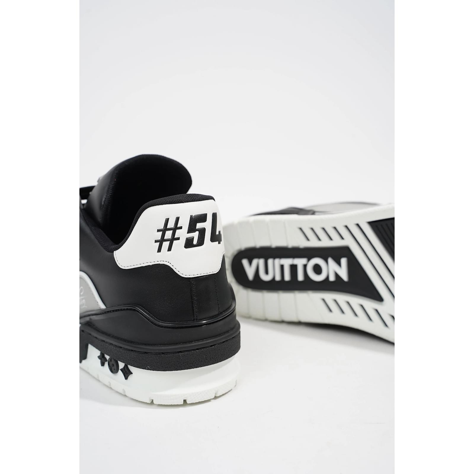 Louis Vuitton Zapatillas Virgil Abloh para hombre EU 41 / Reino Unido 7  Negro Cuero ref.1006576 - Joli Closet